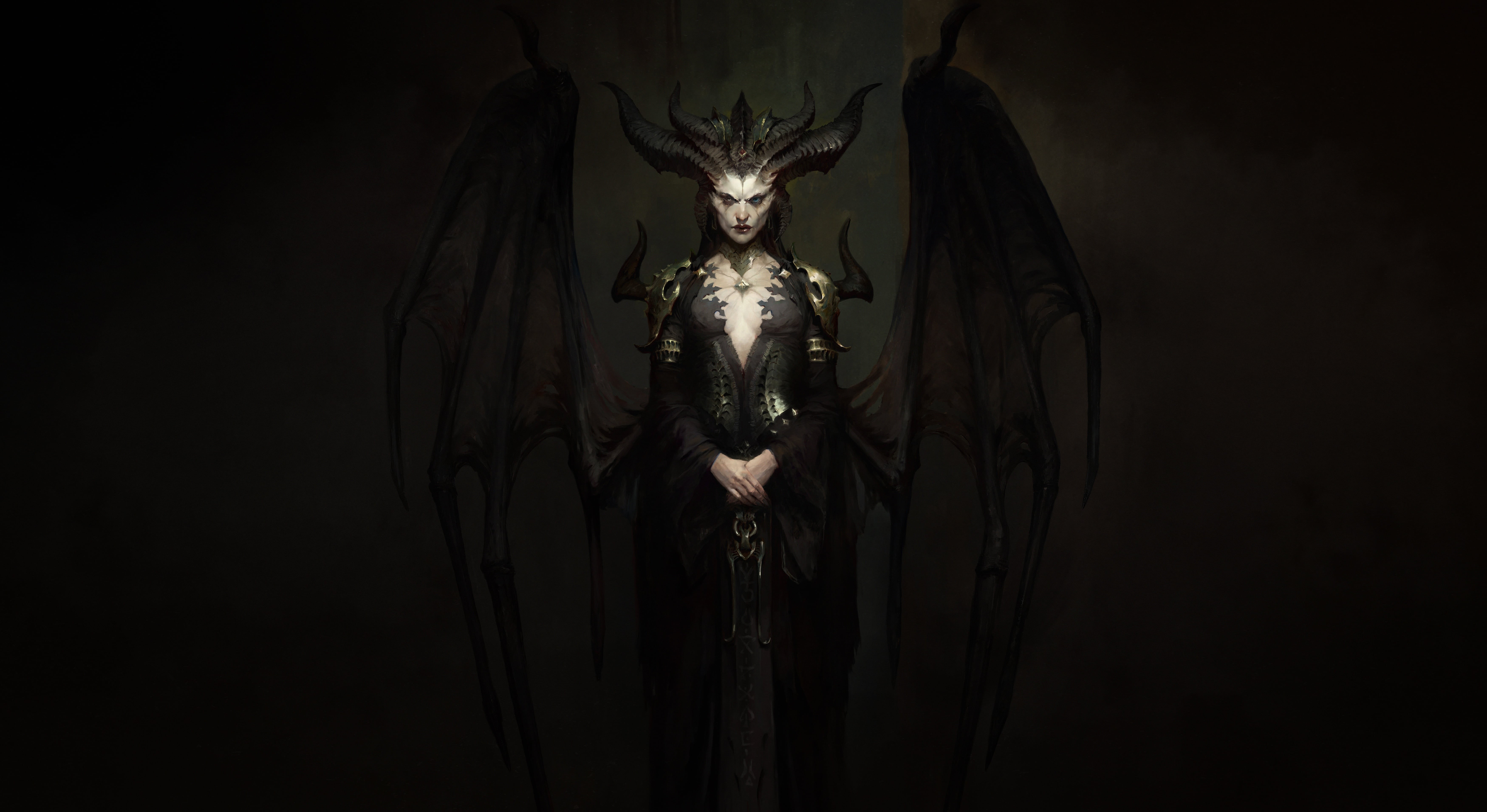 Horns, Demon, Diablo IV, Video Game, 5K, Lilith (Diablo), HD Wallpaper
