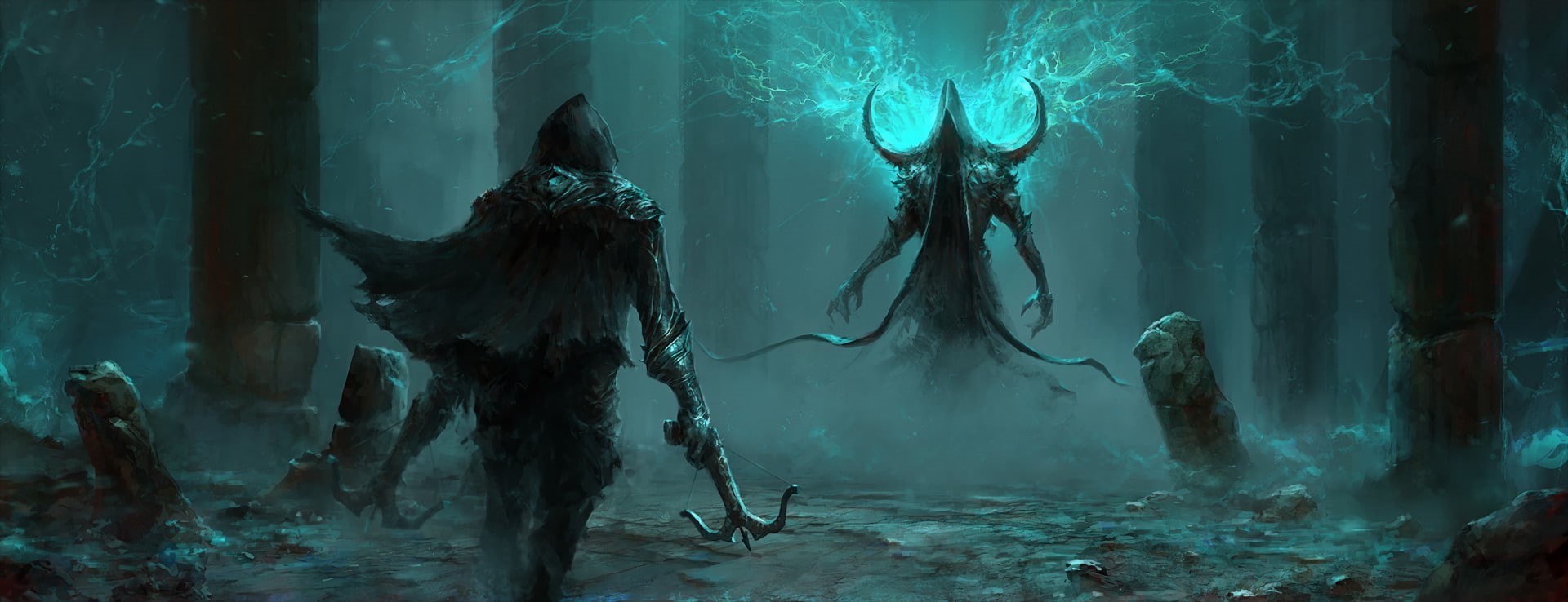 outdoors, nature, Malthael (Diablo III), underwater, animal wildlife, animals in the wild, tree trunk, no people, trunk, tree, animals in captivity, Demon Hunter (Diablo III), HD Wallpaper