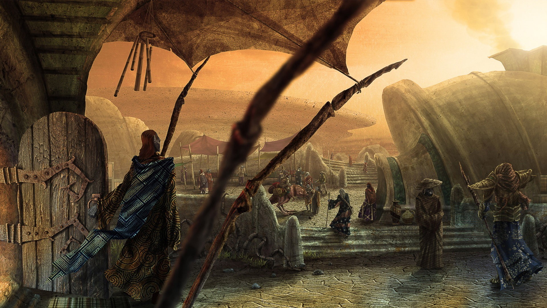 Aldruhn, The Elder Scrolls III: Morrowind, 1080P, HD Wallpaper