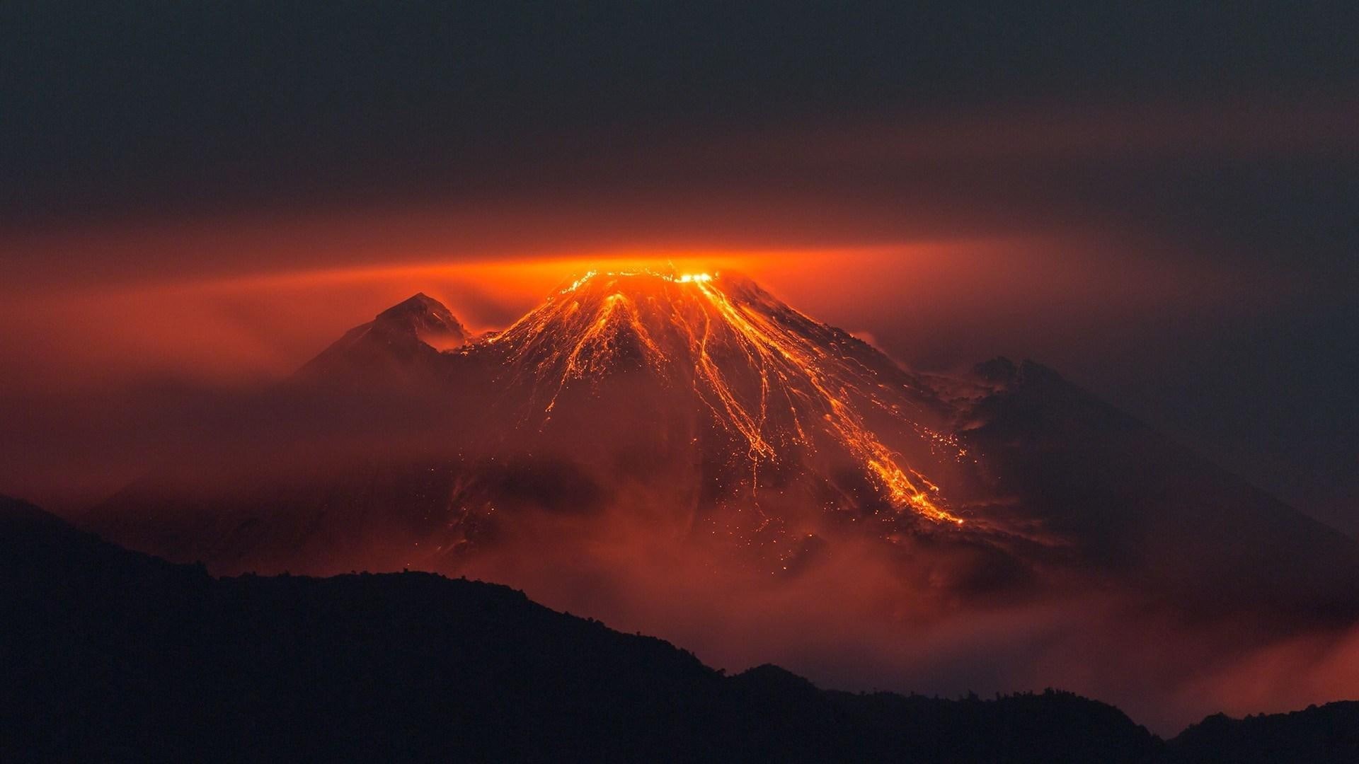 reventador, lava, volcano, 1080P, eruption, HD Wallpaper