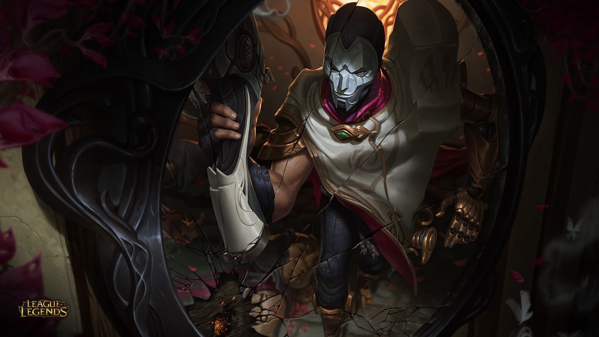 female likeness, 1080P, arts culture and entertainment, men, Jhin (League of Legends), representation, people, human hand, real people, place of worship, HD Wallpaper