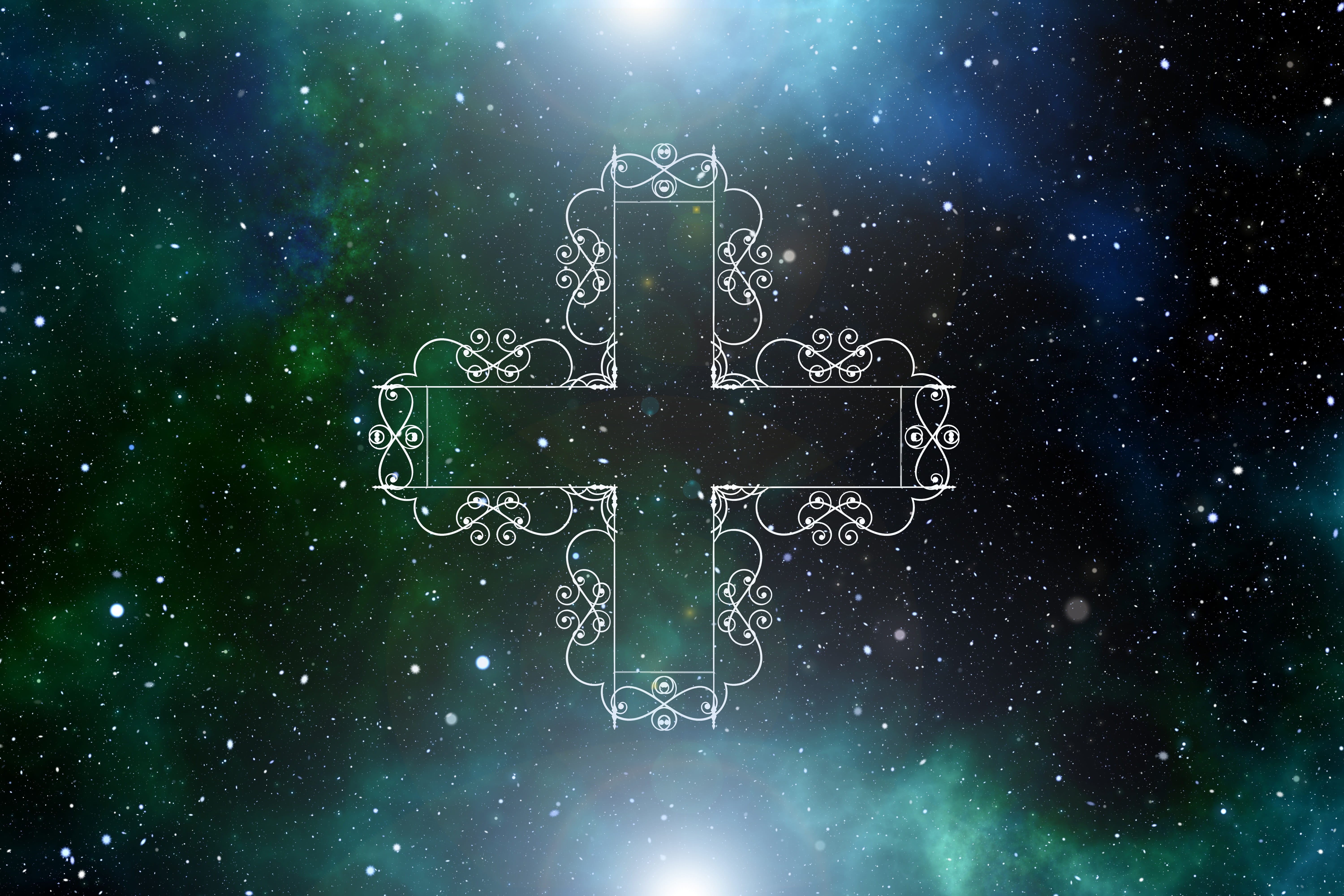 nature, 5K, science, blur, star - space, cross, spirituality, decor, space, built structure, snow, astronomy, religion, trauerkarte, sadness, death, background, HD Wallpaper