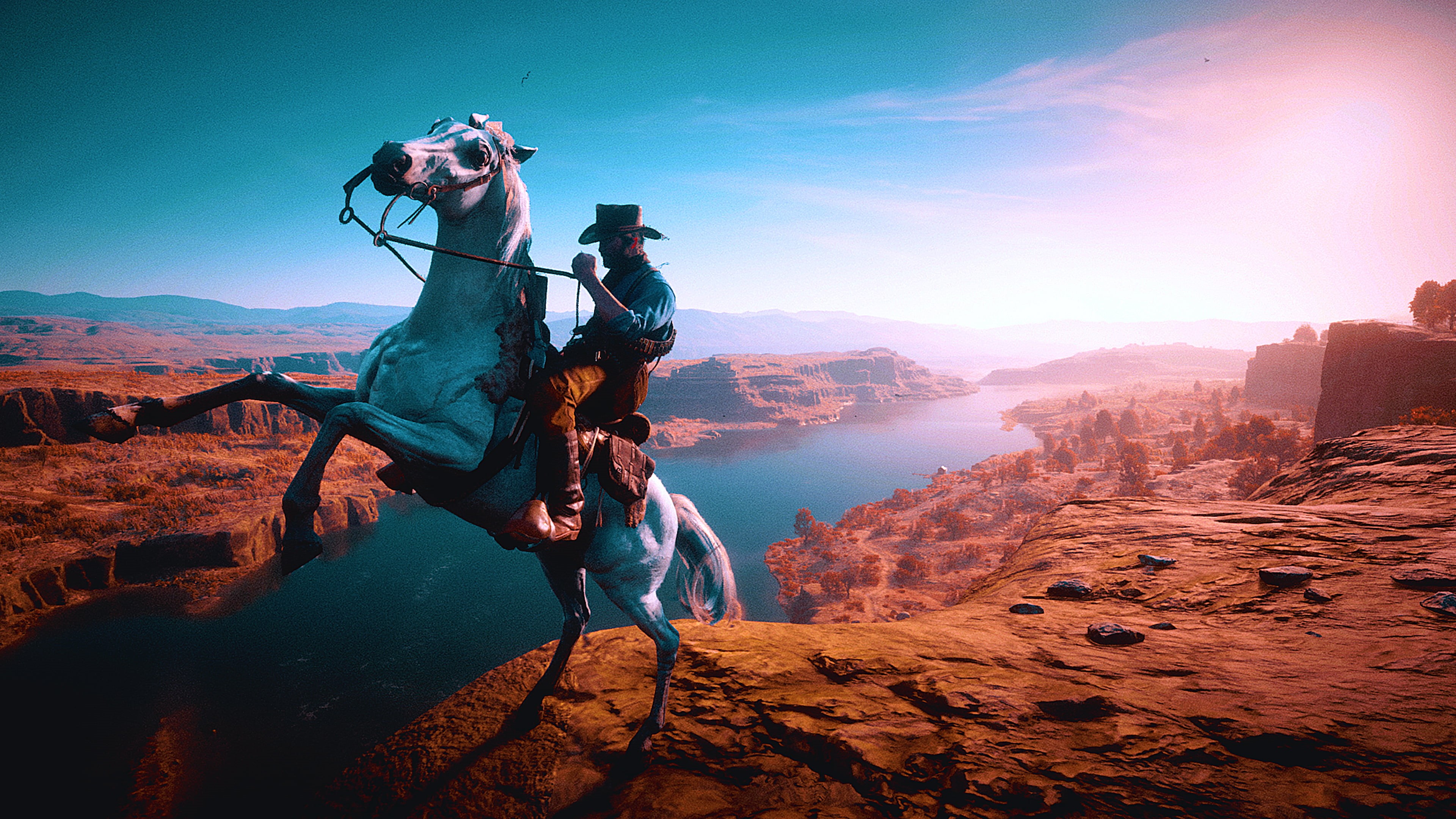 Red Dead Redemption 2, 4K, Red Dead Redemption, landscape, HD Wallpaper