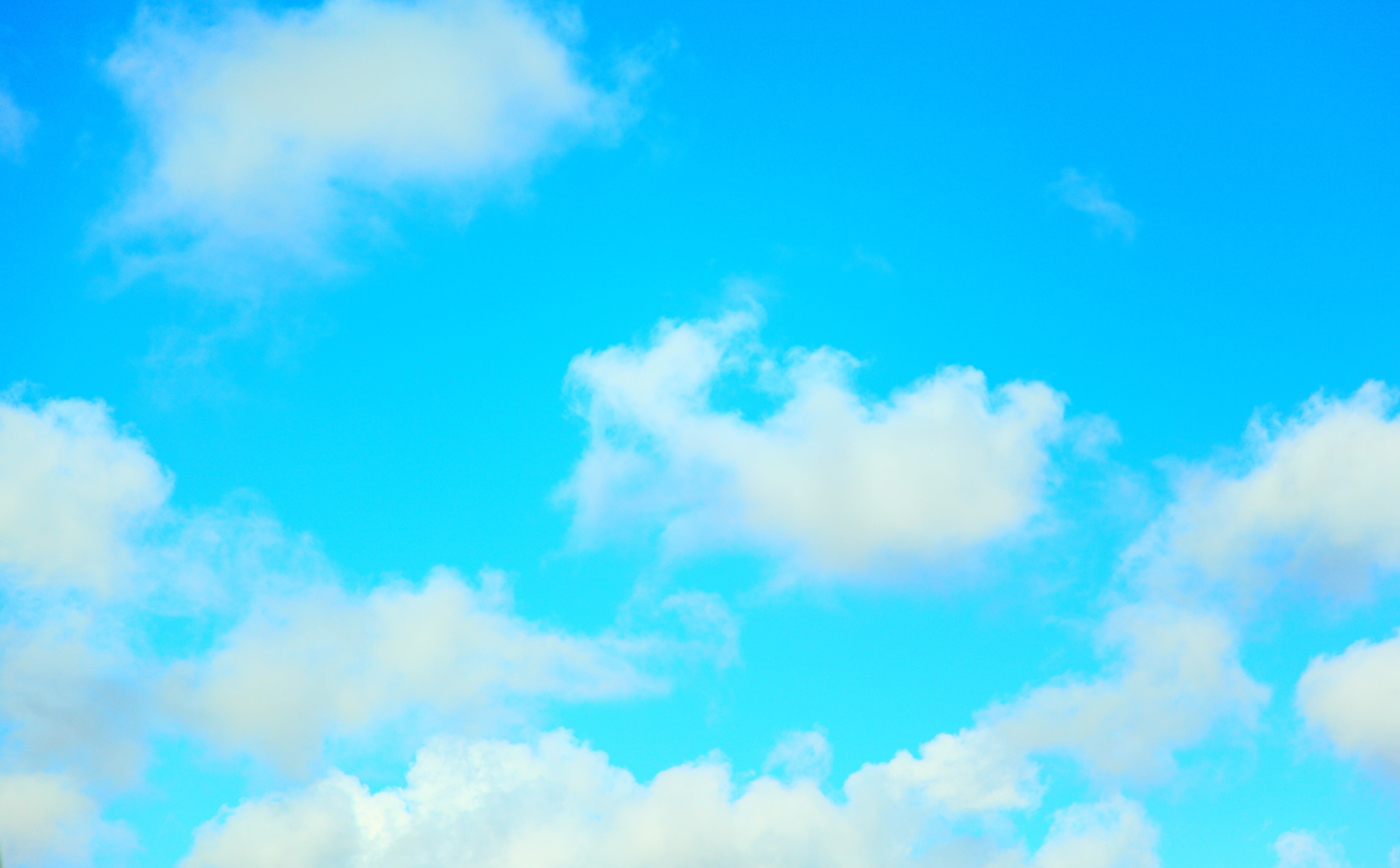 cloud - sky, atmosphere, sky, outdoors, Cyan, cumulus, softness, scenics - nature, cloudscape, white color, 5K, beauty in nature, Clouds, low angle view, HD Wallpaper
