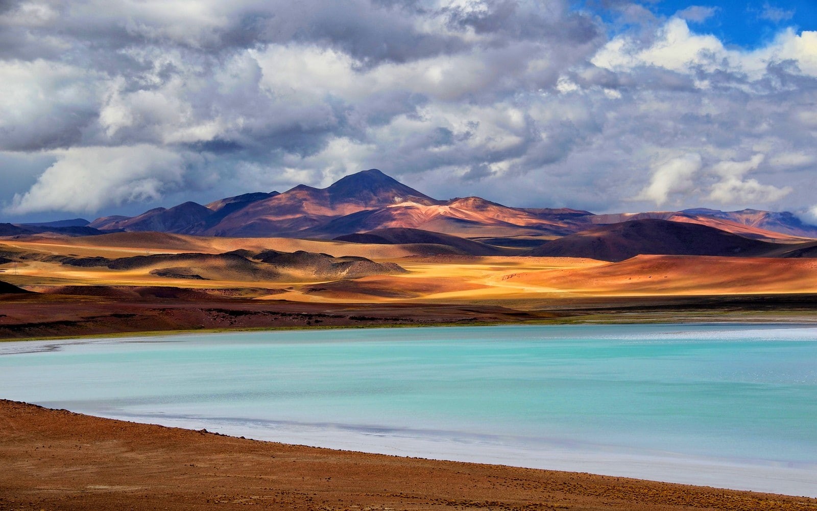 nature, outdoors, tranquility, travel, mountain range, remote, cloud - sky, mountain, day, 720P, travel destinations, water, tranquil scene, beauty in nature, HD Wallpaper