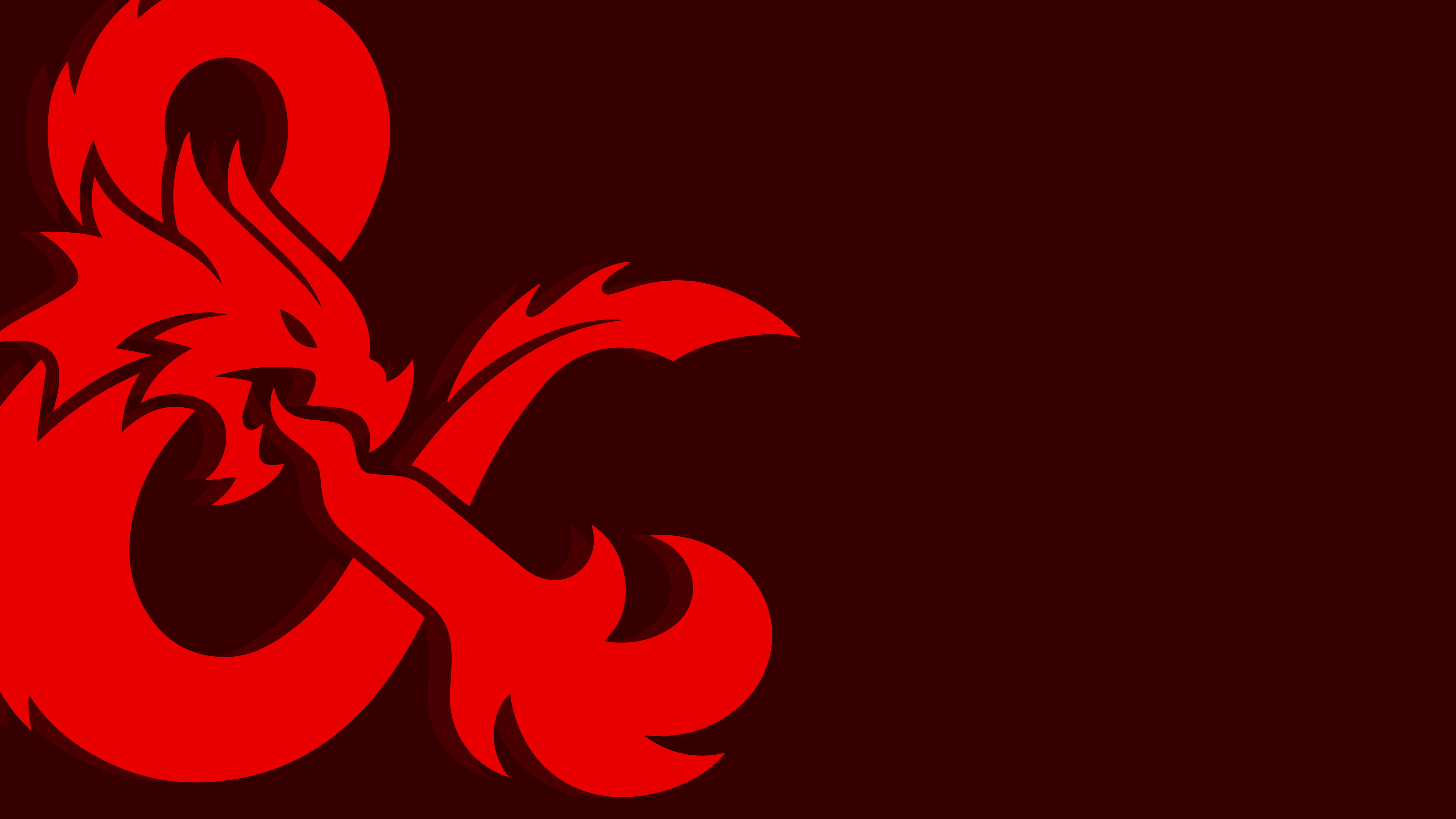dragon, 8K, Dungeons and Dragons, red, Ampersand, HD Wallpaper