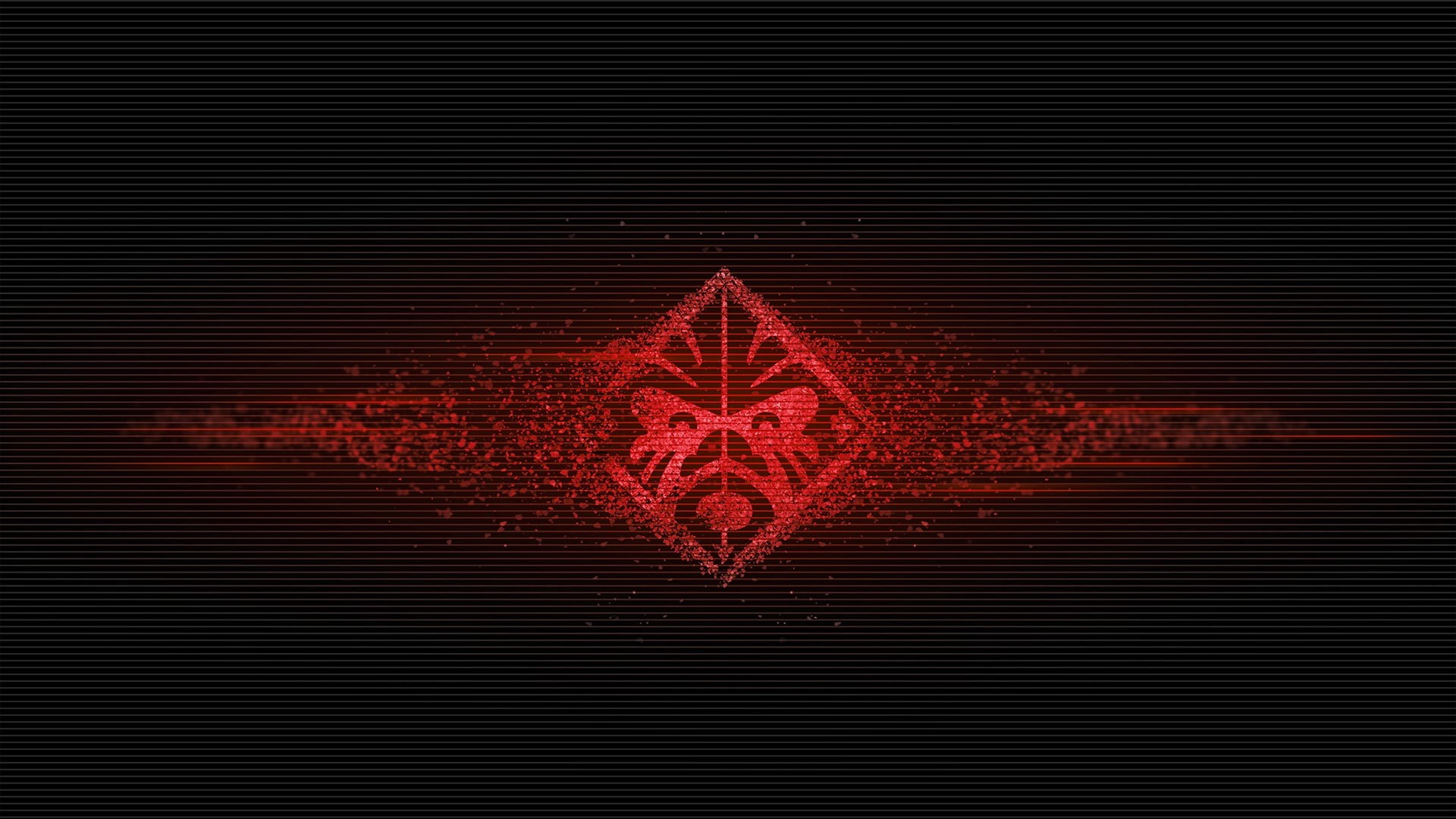 laptop, abstract, 1080P, wireless technology, Omen, technology, HP Omen, gamers, shape, pattern, indoors, illuminated, sign, black background, no people, HD Wallpaper