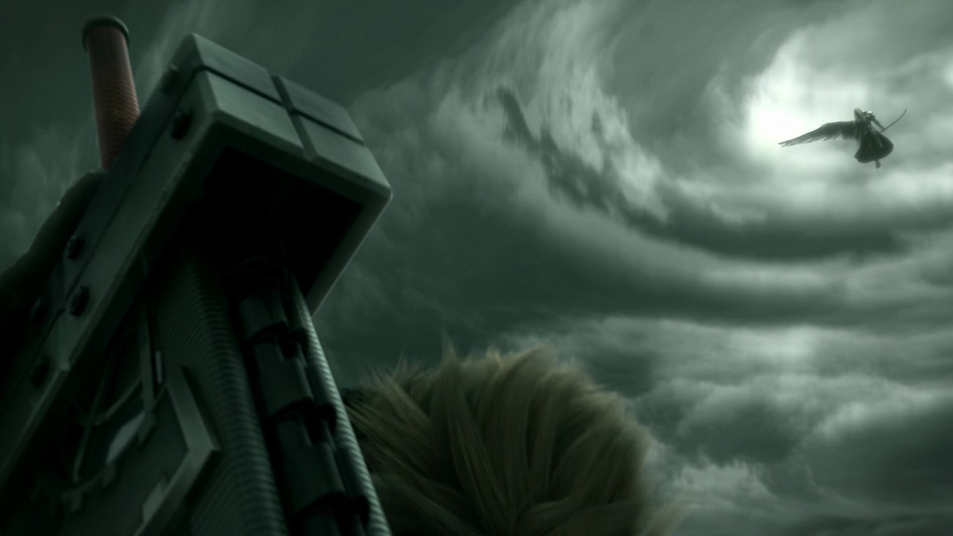 animal themes, Sephiroth, final, animals in the wild, low angle view, storm cloud, no people, water, bird, advent, flying, storm, ominous, sepheroth, sky, HD Wallpaper