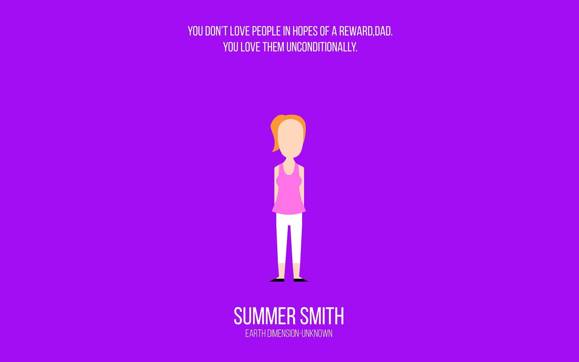 purple background, no people, creativity, indoors, colored background, summer, Rick and Morty, text, minimalism, illuminated, pink color, smith, cartoon, HD Wallpaper