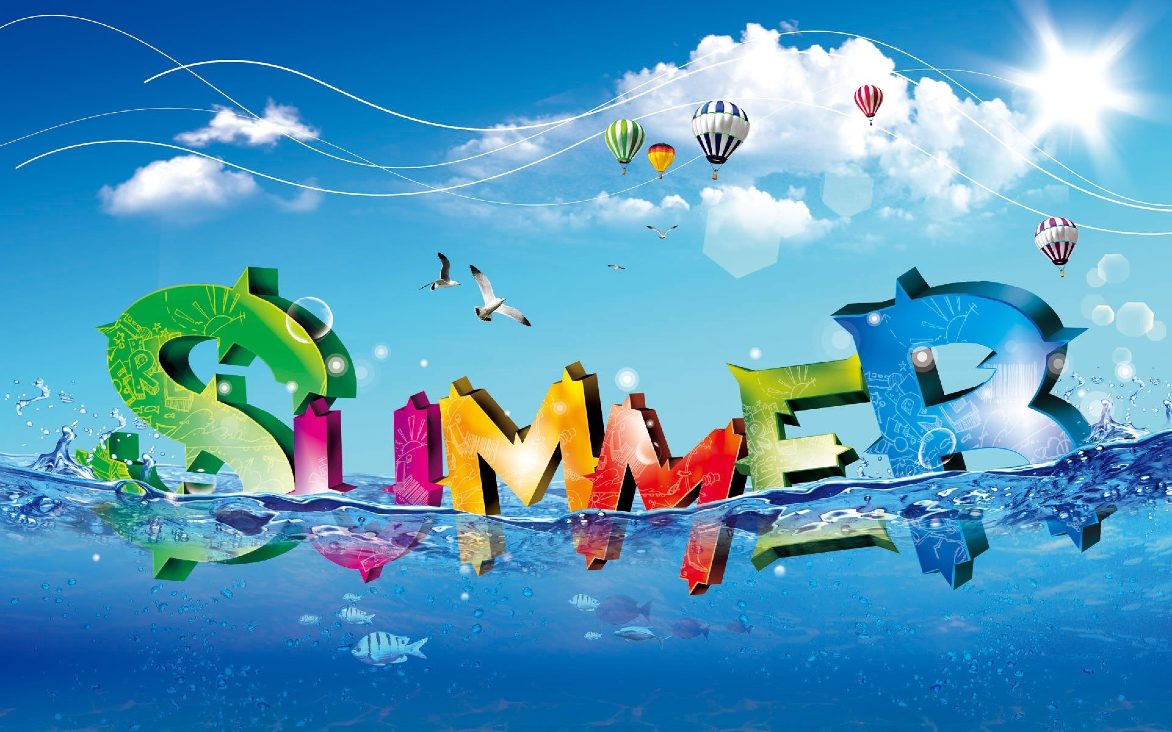 4K, summer, graphics, cool, HD Wallpaper