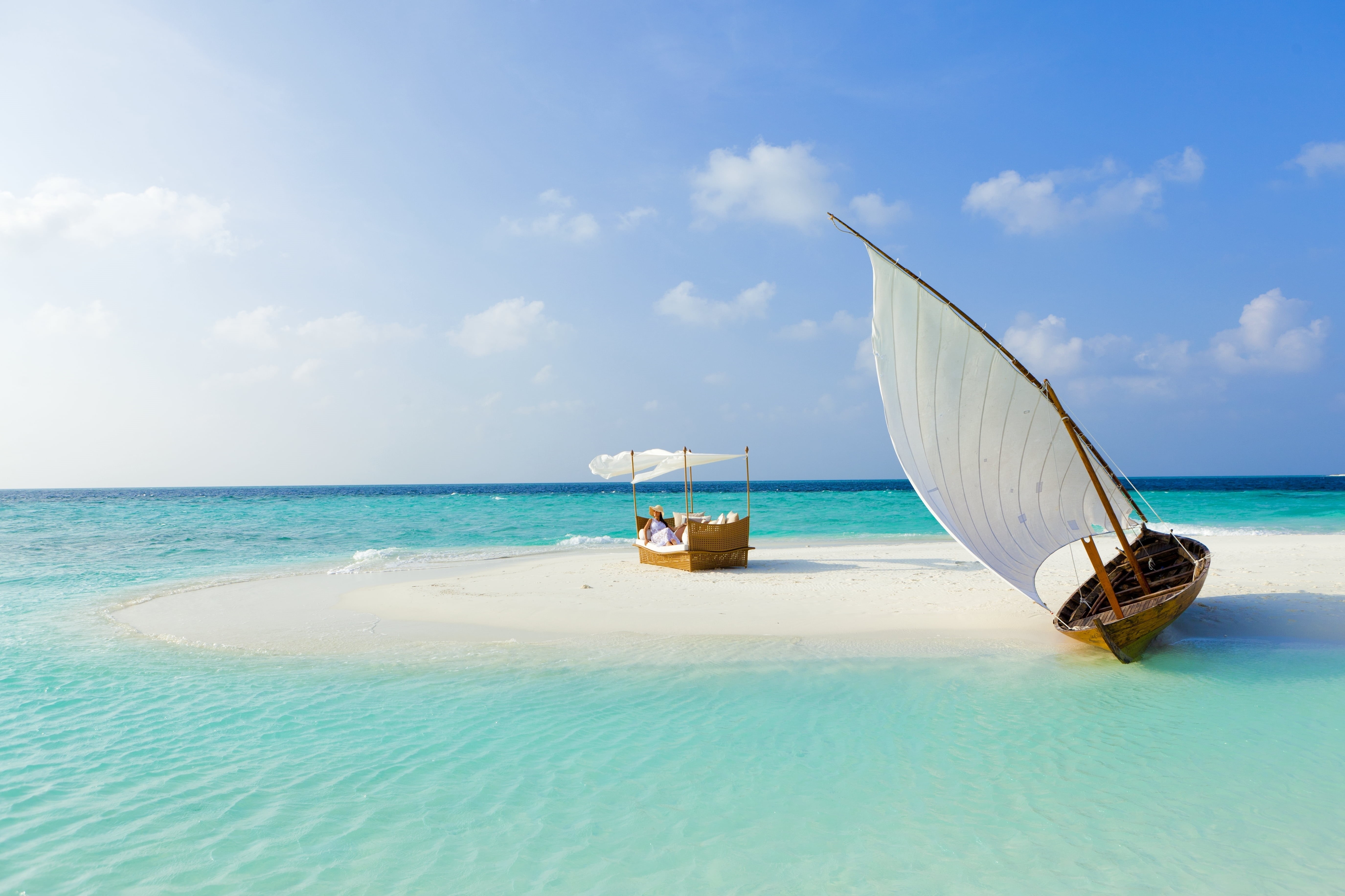 summer, sea, scenics, white, sand, idyllic, recreational Pursuit, coastline, women, transportation, mode of transportation, leisure Activity, lifestyles, HD Wallpaper
