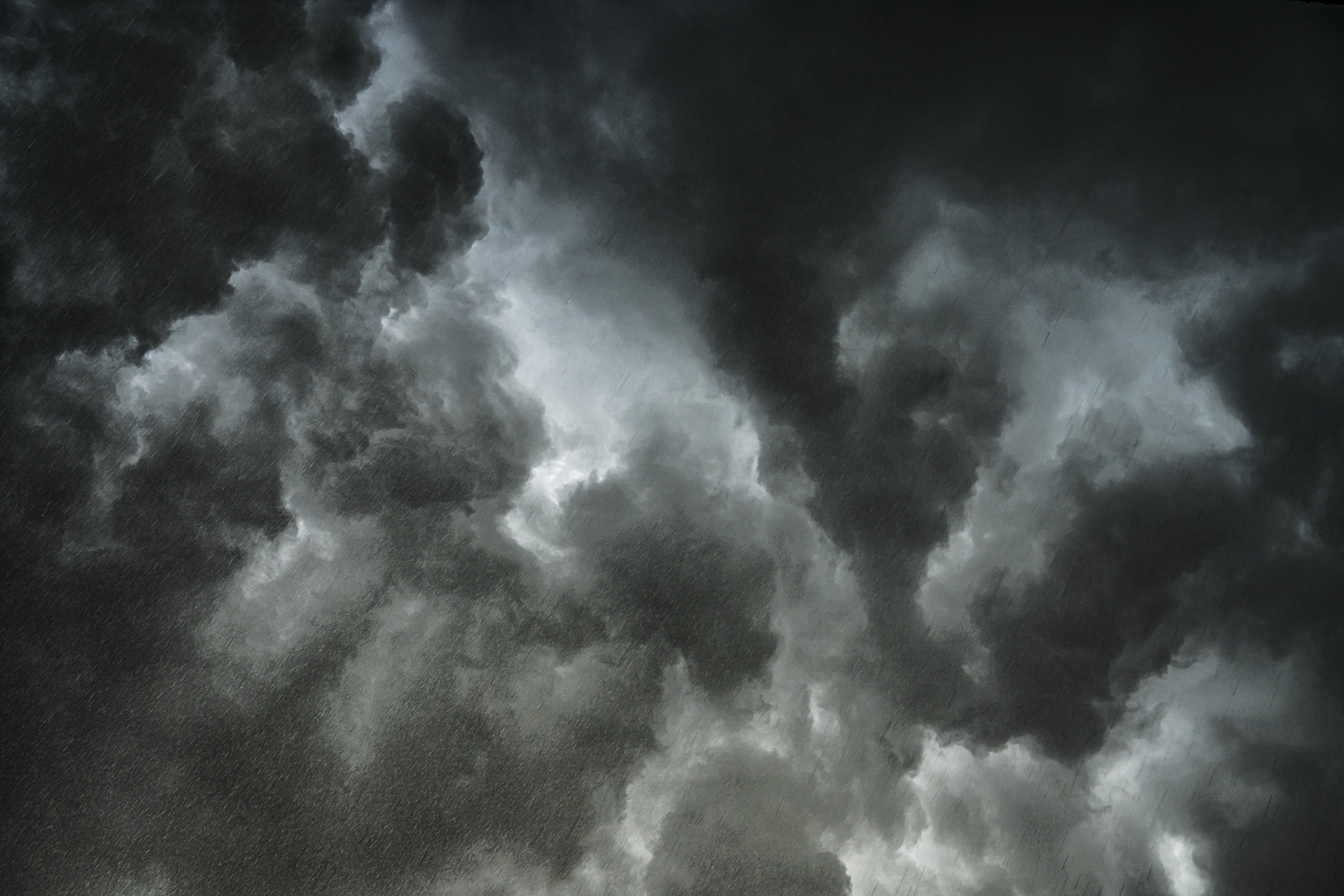 mystical, storm cloud, thunderstorm, gray, nature, darkness, tranquility, clouds form, ominous, 5K, environment, storm, cloudiness, beauty in nature, rain front, HD Wallpaper