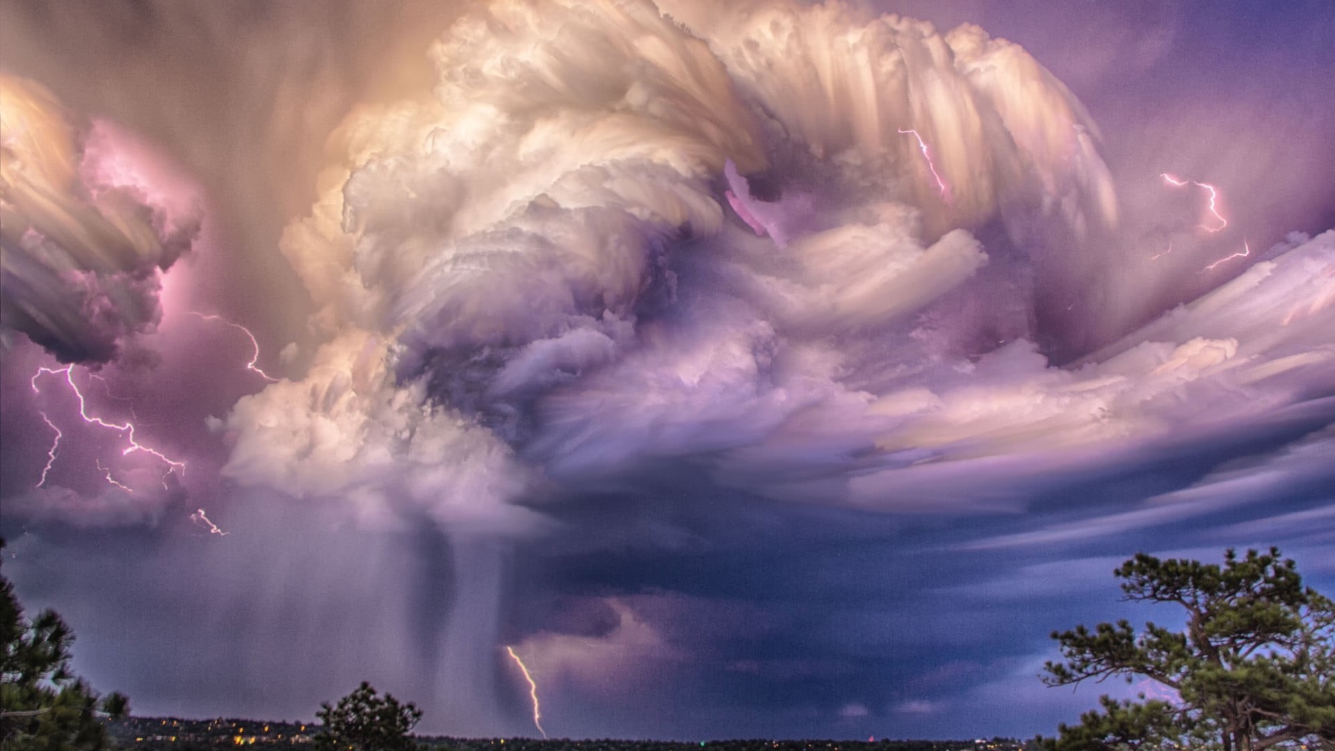 backgrounds, summer, climate, overcast, blue, environment, dramatic Sky, power, white, rainbow, dusk, scenics, sunlight, storm, sunset, storm cloud, scenics - nature, HD Wallpaper