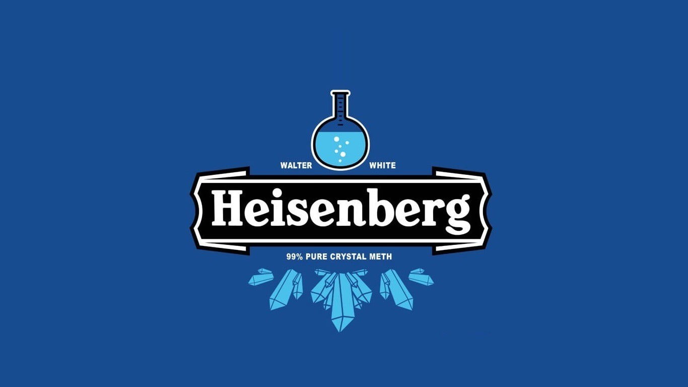 message, Breaking Bad, night, copy space, dark blue, sky, blue, simple background, sign, road, 720P, single word, logo, communication, guidance, heisenberg, HD Wallpaper