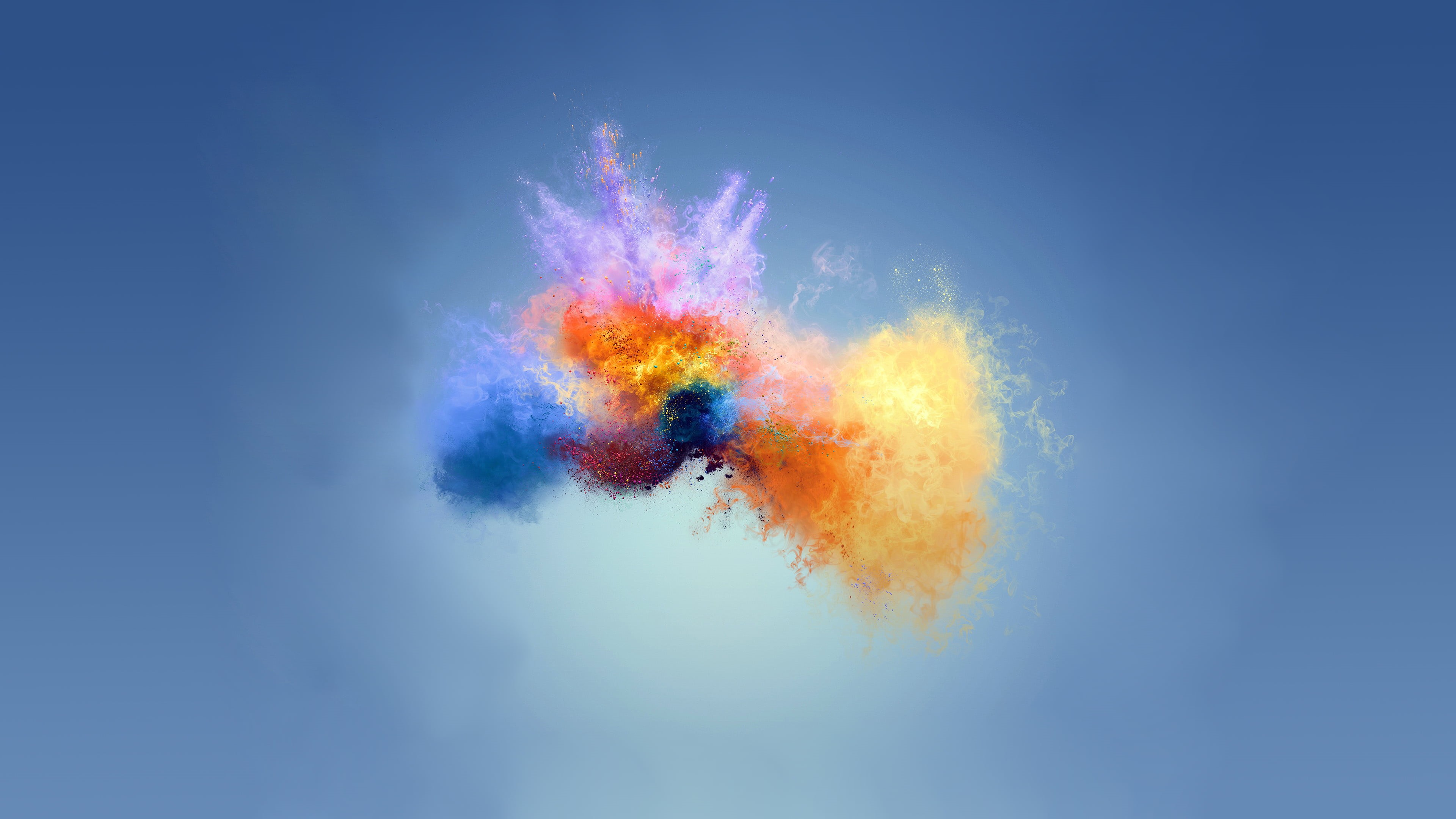 space, vitality, colors, red, colored background, no People, backgrounds, colorful, blue background, color, nature, exploding, motion, creativity, blue, HD Wallpaper