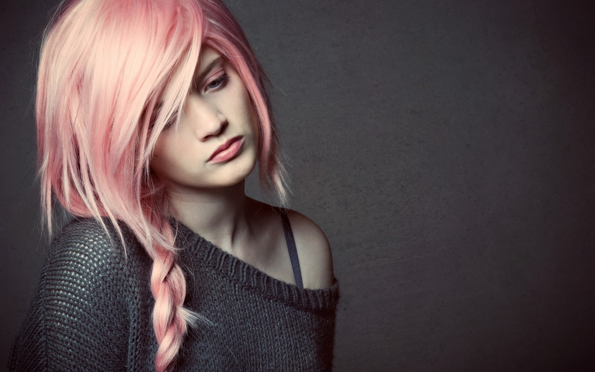hot babes and girls, hair, beautiful, girl, shirt, mesh, black, pink, women, s, 1080P, HD Wallpaper