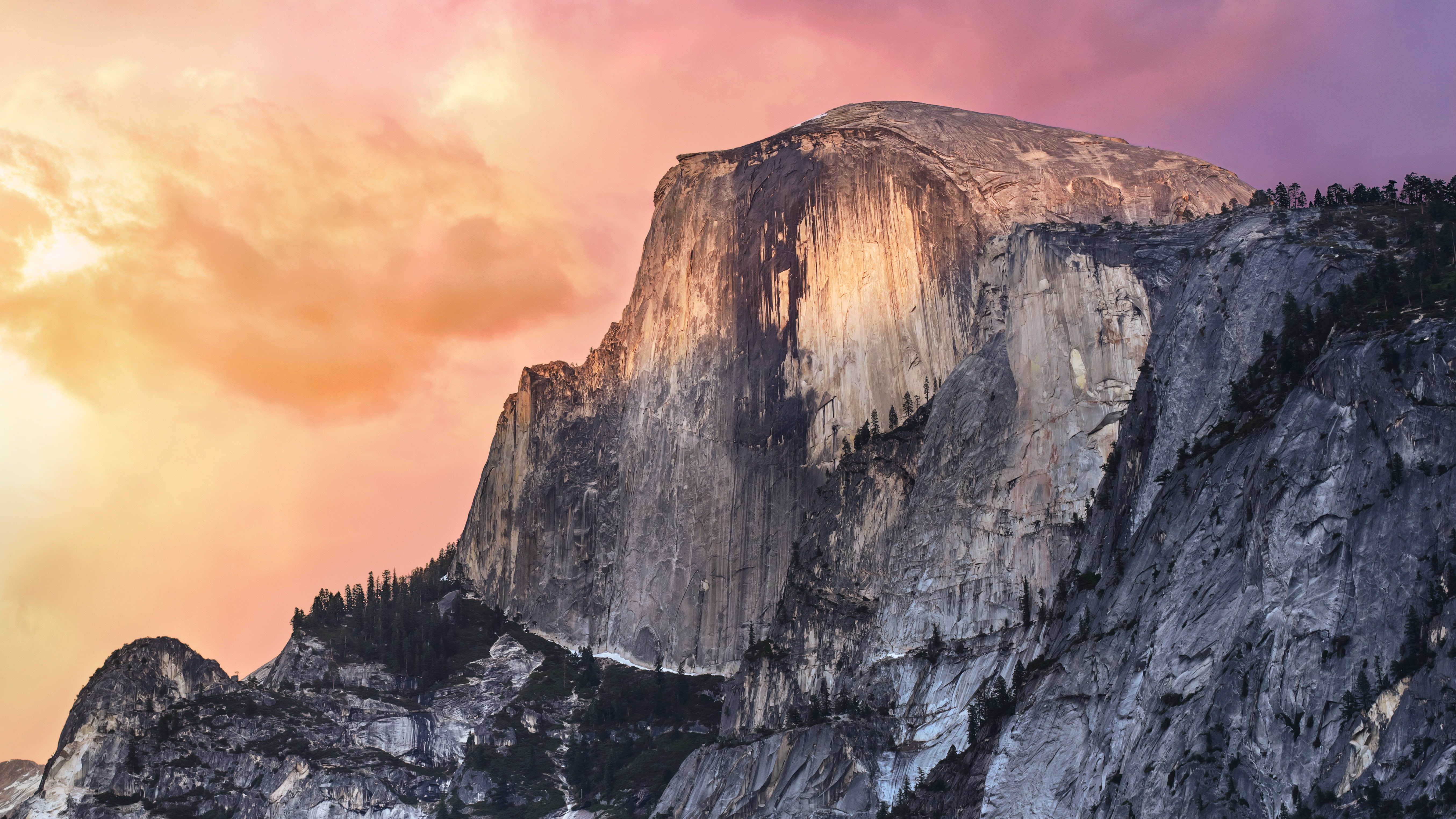 5K, Peak, OS X Yosemite, 5K, El Capitan, macOS, Mountain, Yosemite National Park, HD Wallpaper