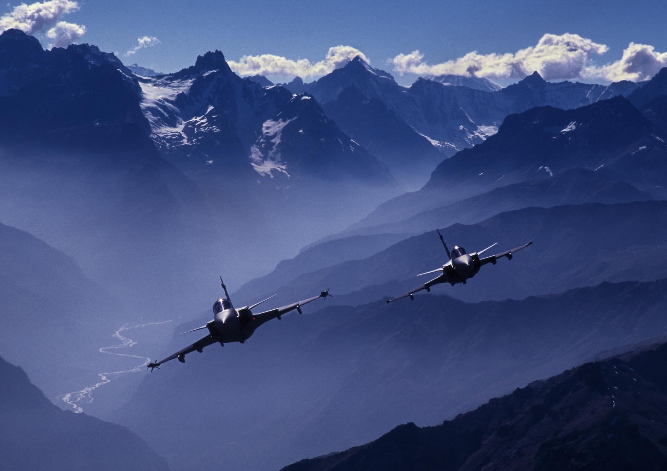mid-air, no people, flying, mode of transportation, airplane, motion, aircraft, on the move, mountain, beauty in nature, day, planes, air vehicle, military, HD Wallpaper