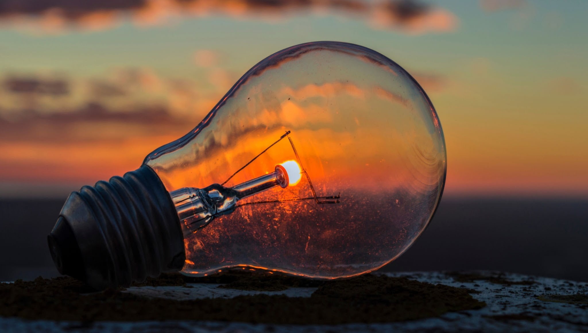 1080P, light bulb, Sun, HD Wallpaper
