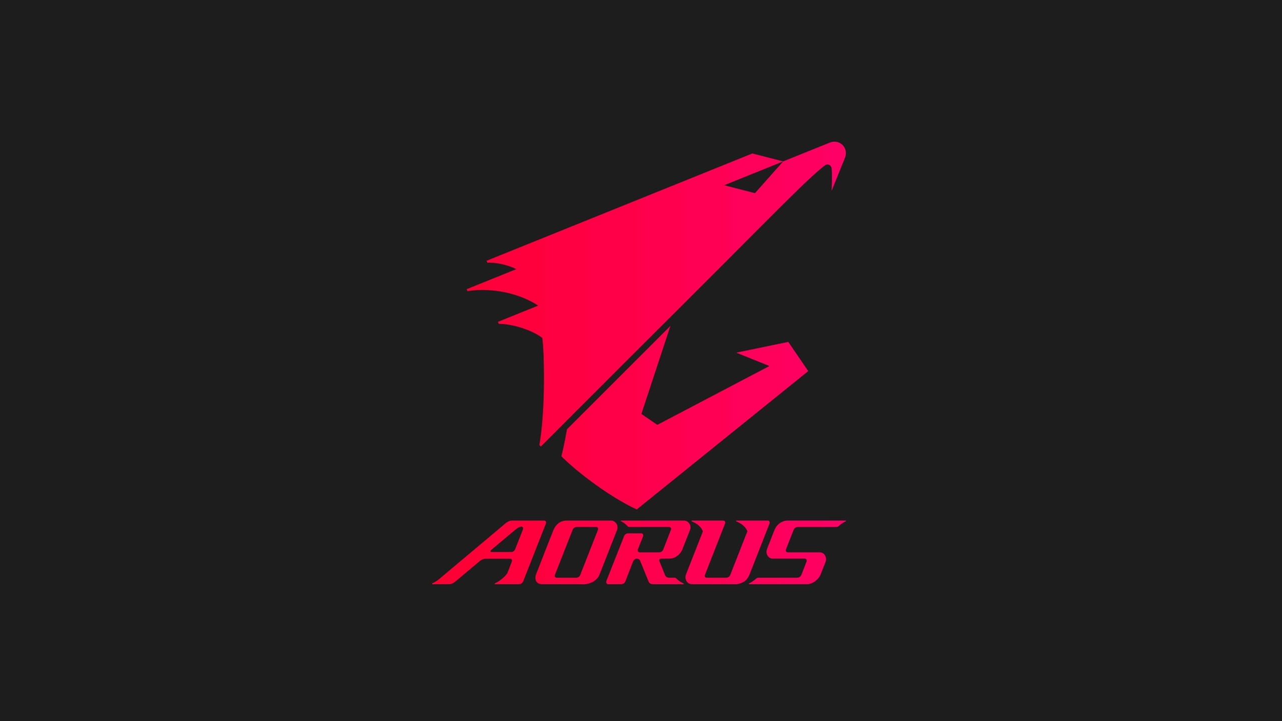 aorus, gigabyte, logo, 2K, HD Wallpaper