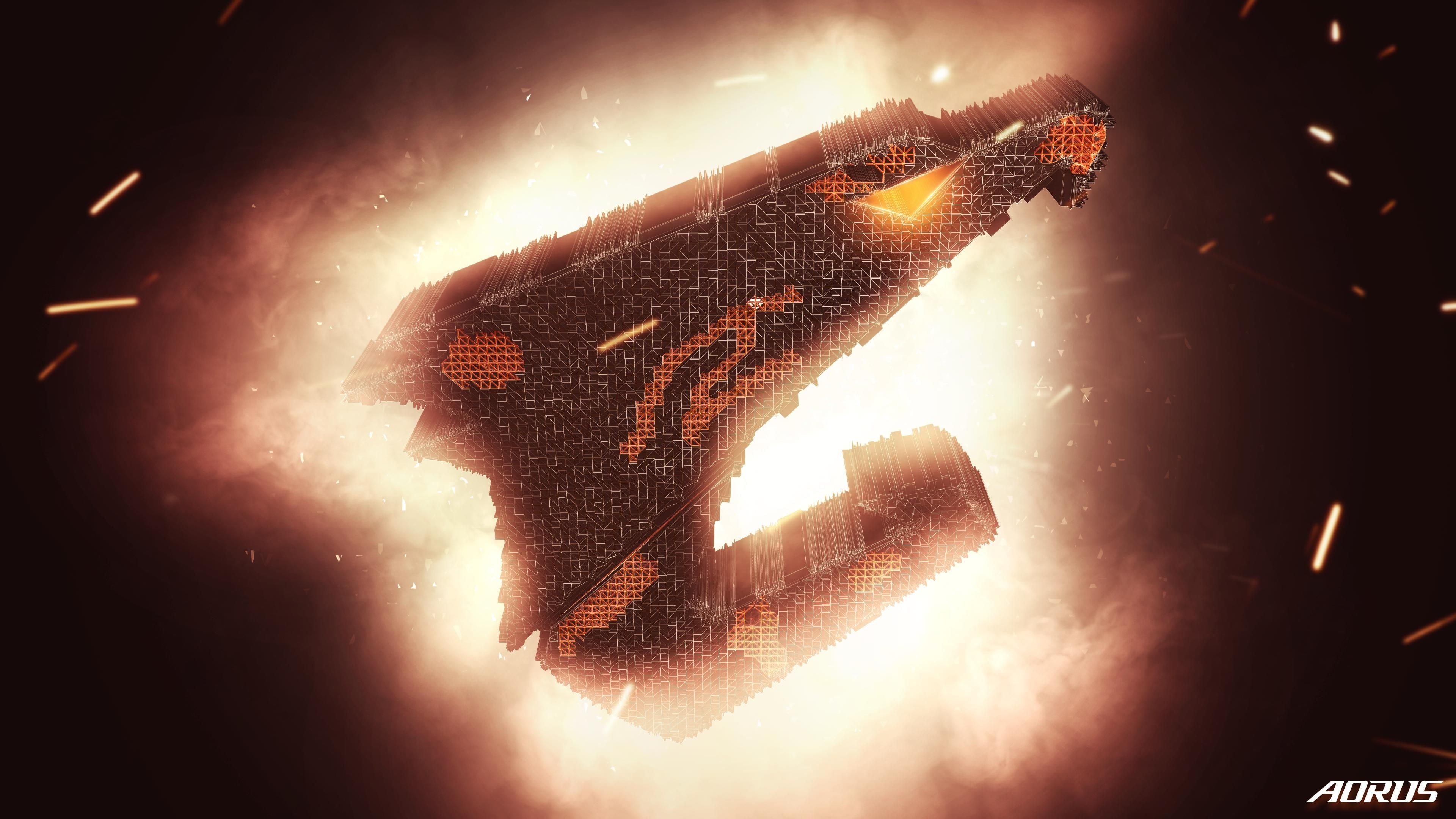Gigabyte AORUS, Technology, 4K, HD Wallpaper