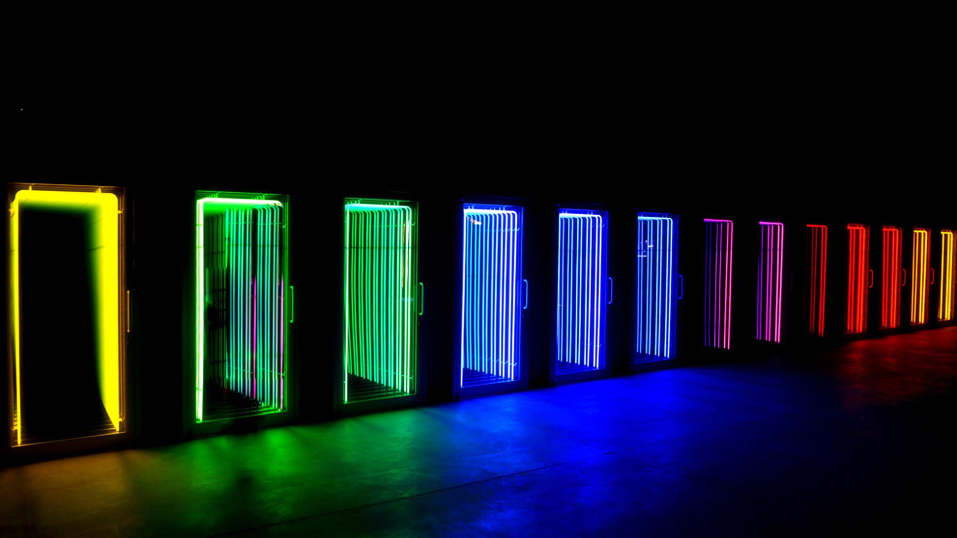 night, decoration, built structure, design, glowing, transportation, communication, diode, black, neon, architecture, texture, dark, blue, illuminated, HD Wallpaper