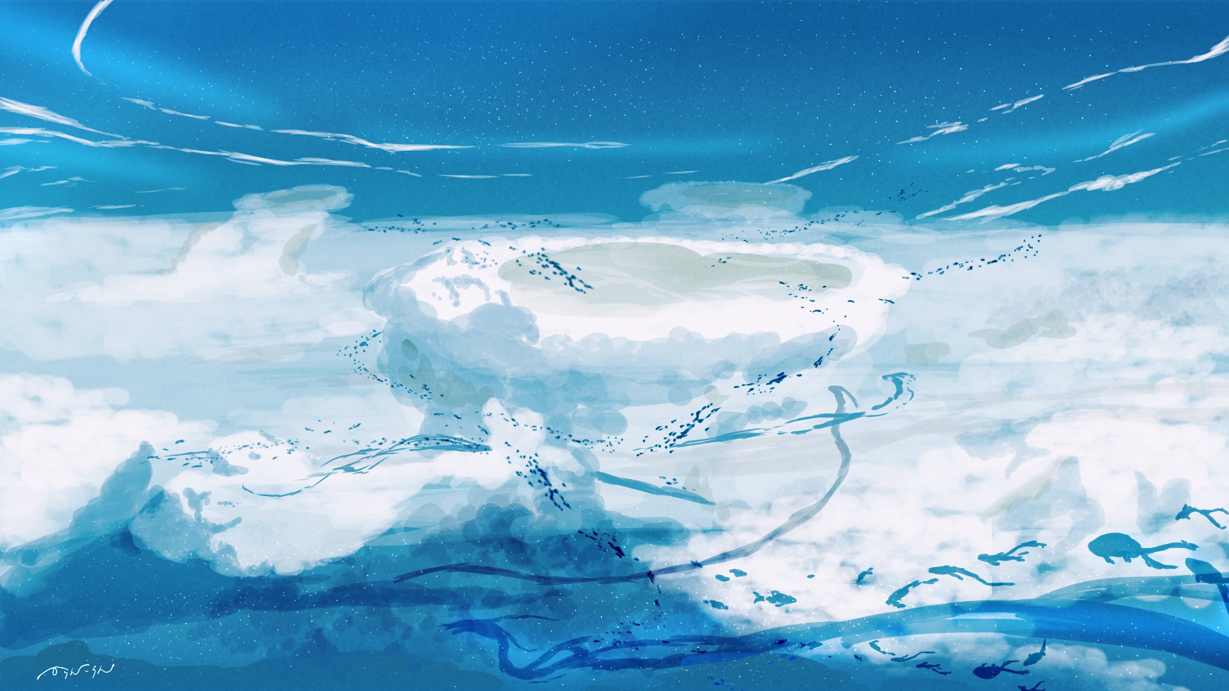 Anime, Weathering With You, 4K, HD Wallpaper