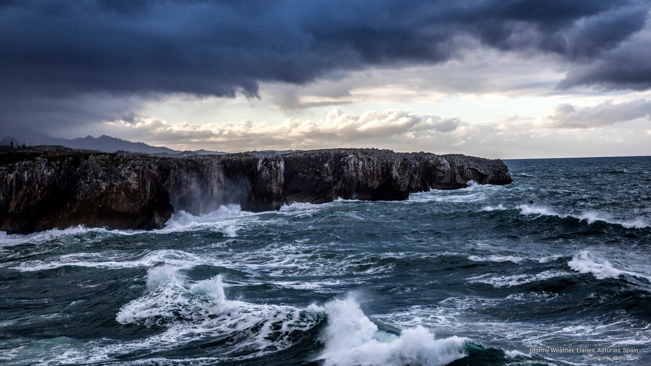 2K, stormy, Weather, asturias, spain, llanes, HD Wallpaper