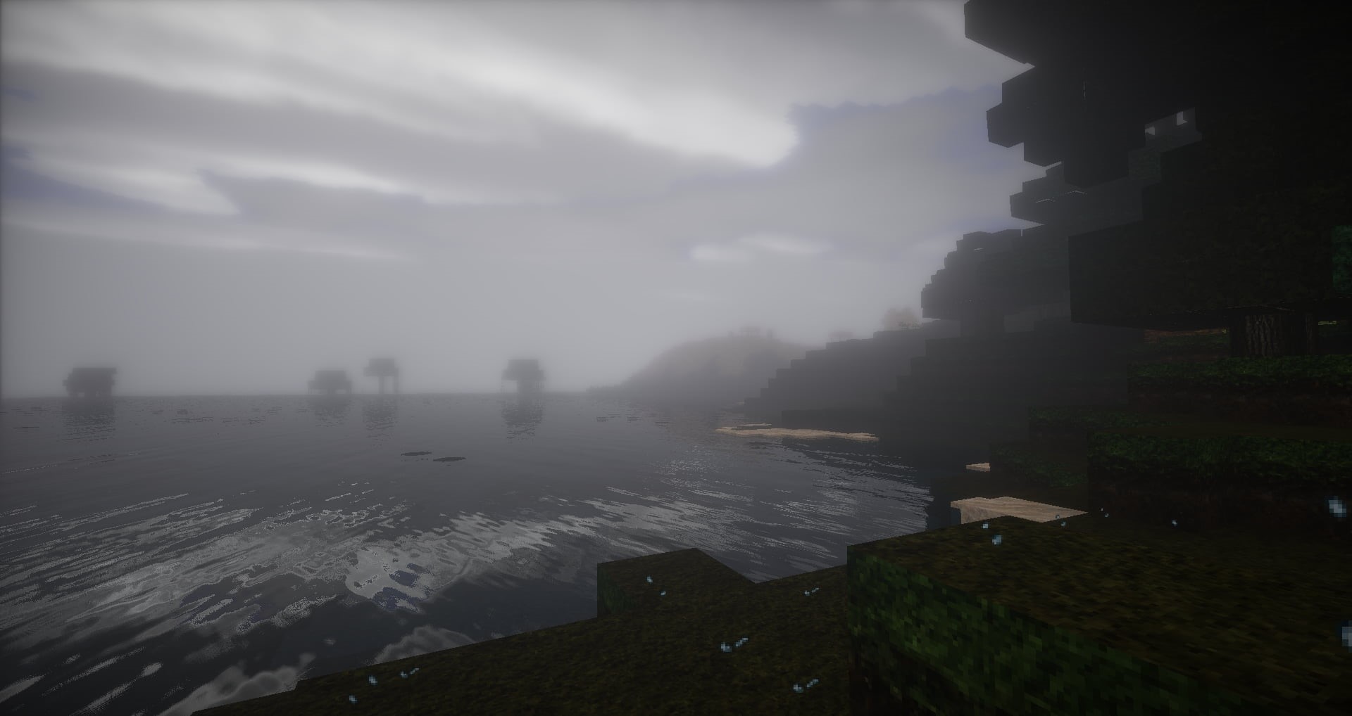 landscape, pollution, scenics - nature, tranquility, Minecraft, nature, tranquil scene, city, fog, built structure, day, skyscraper, cityscape, no people, HD Wallpaper