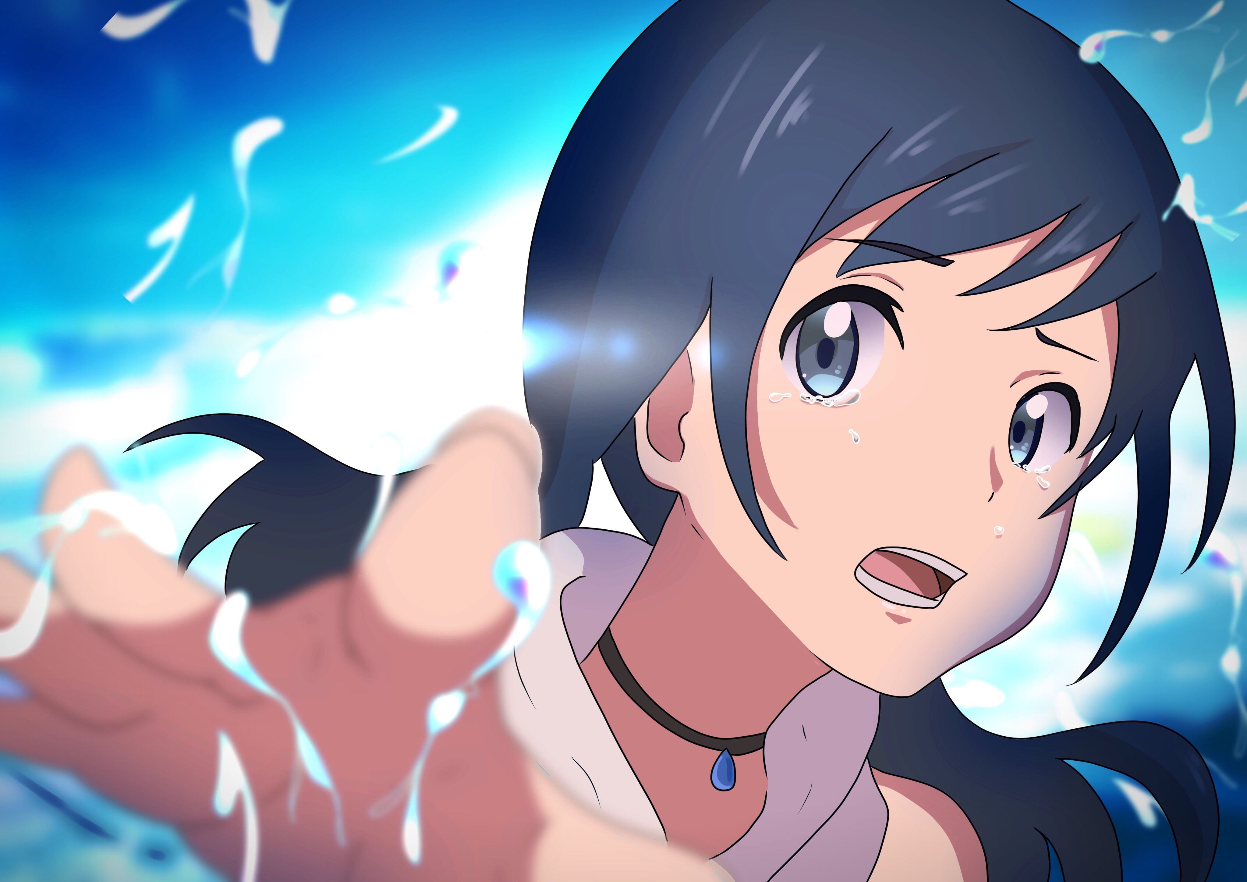 Anime, Weathering With You, 4K, Hina Amano, HD Wallpaper