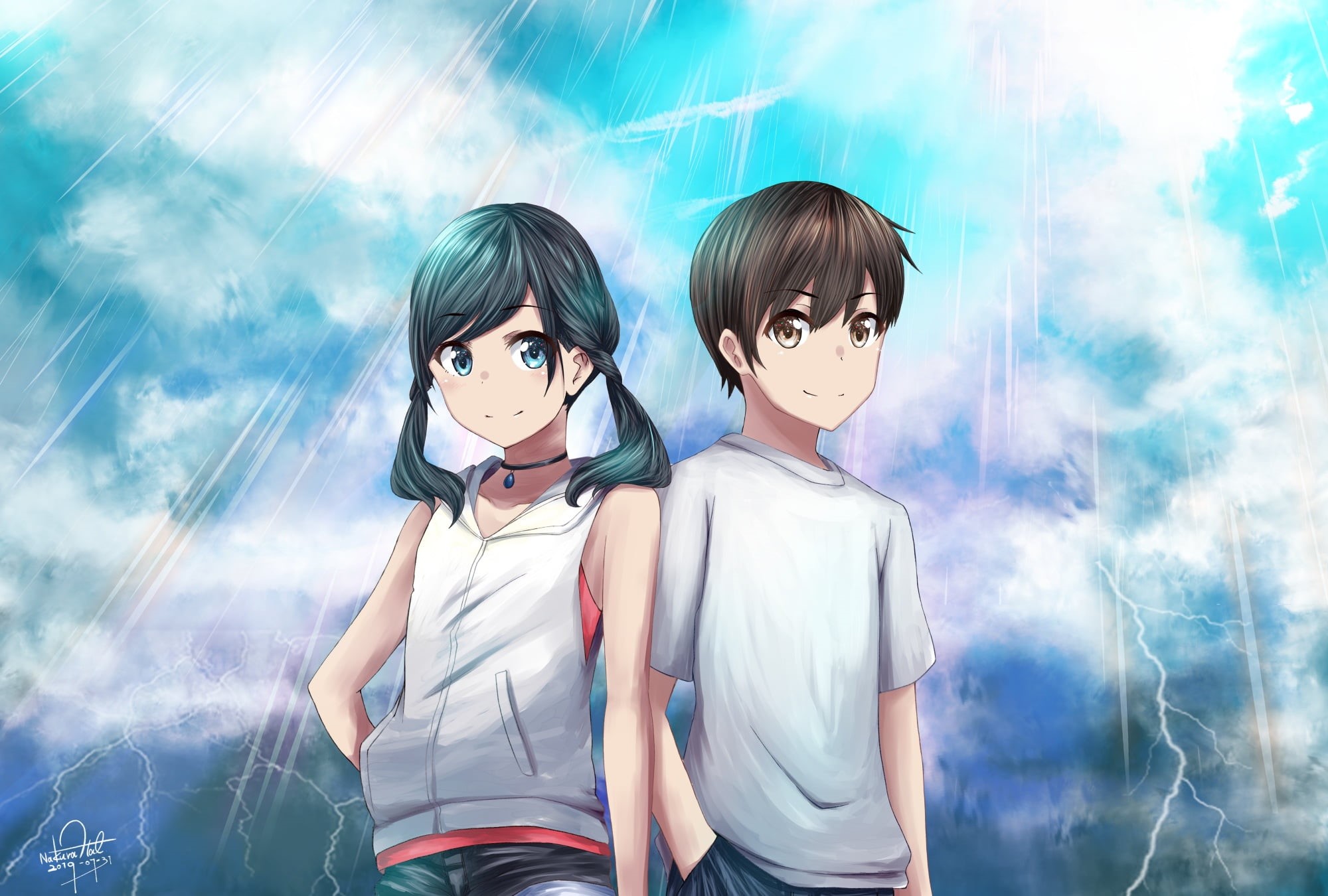 Anime, Hina Amano, 1080P, Weathering With You, Hodaka Morishima, HD Wallpaper