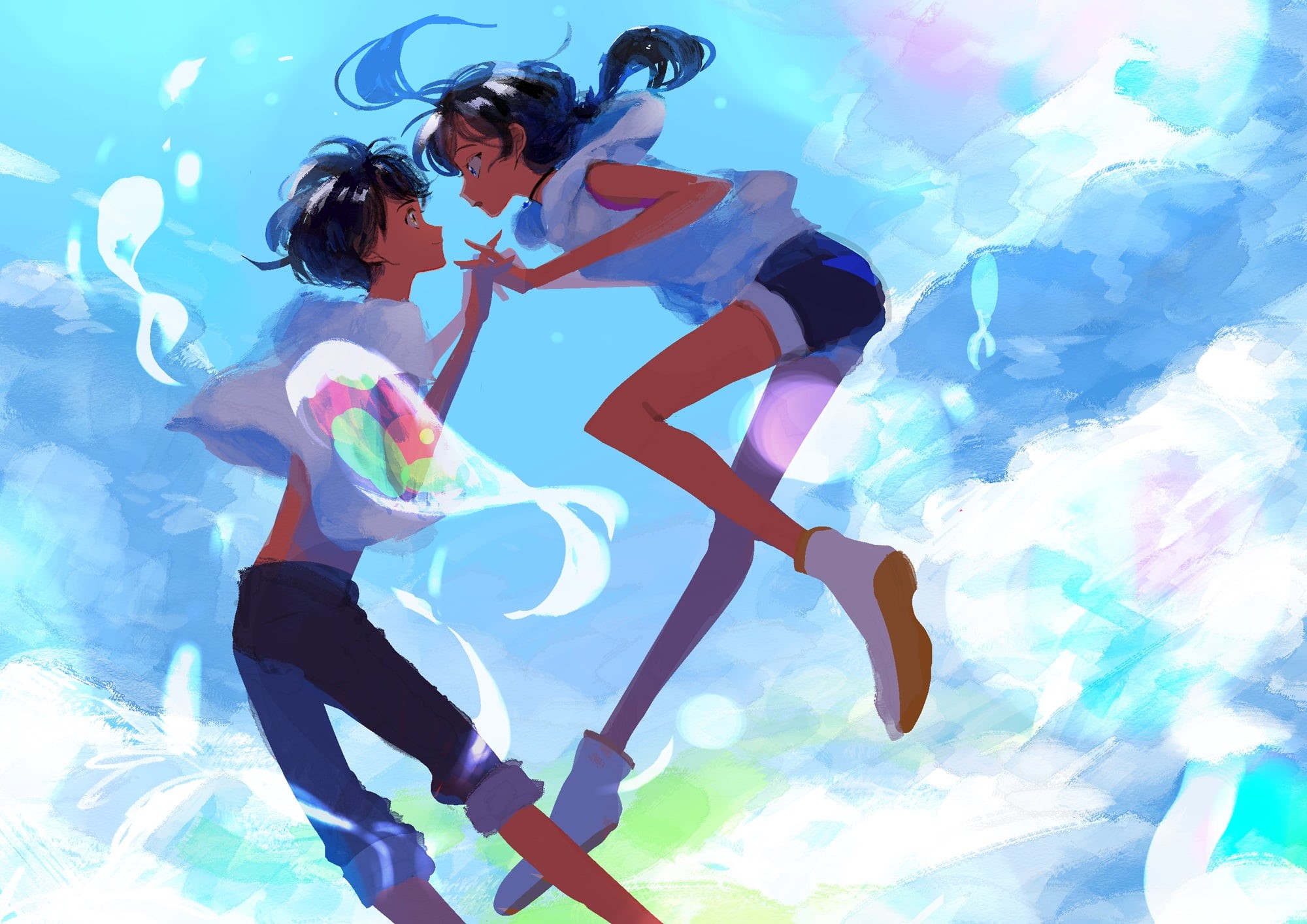 Weathering With You, Hodaka Morishima, Hina Amano, Anime, 1080P, HD Wallpaper