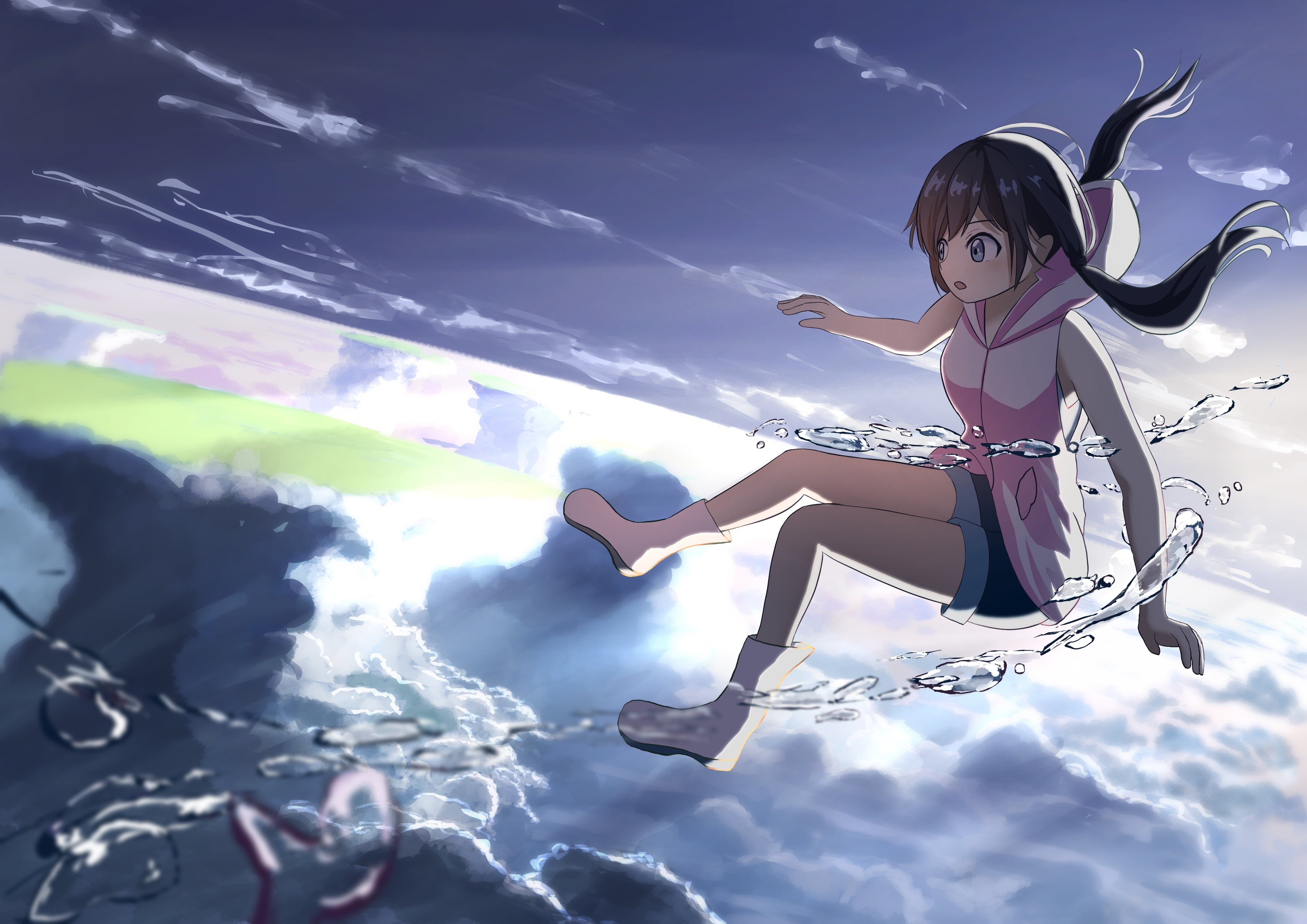 Anime, Weathering With You, 4K, Hina Amano, HD Wallpaper