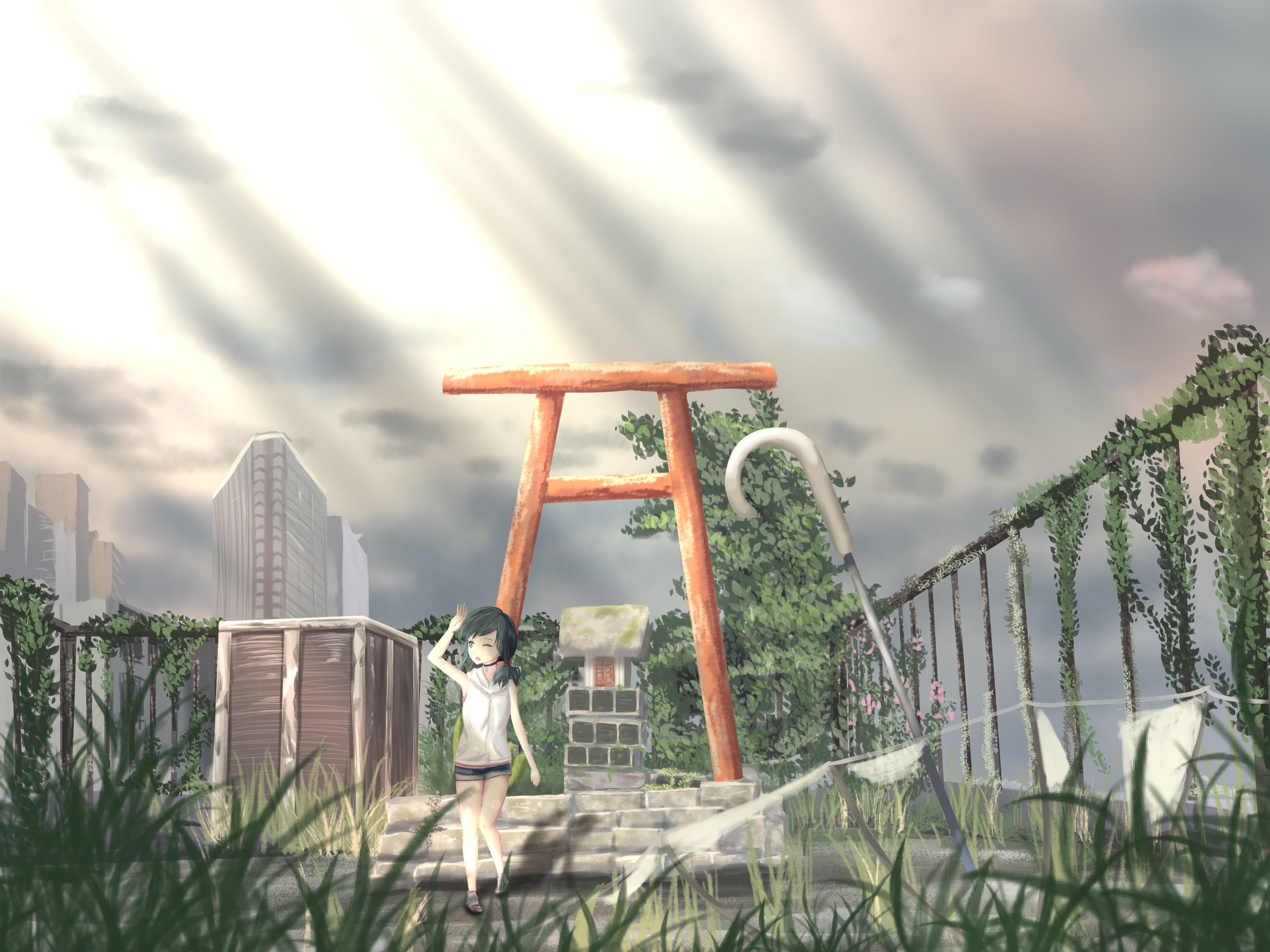 Hina Amano, Anime, 2K, Weathering With You, HD Wallpaper