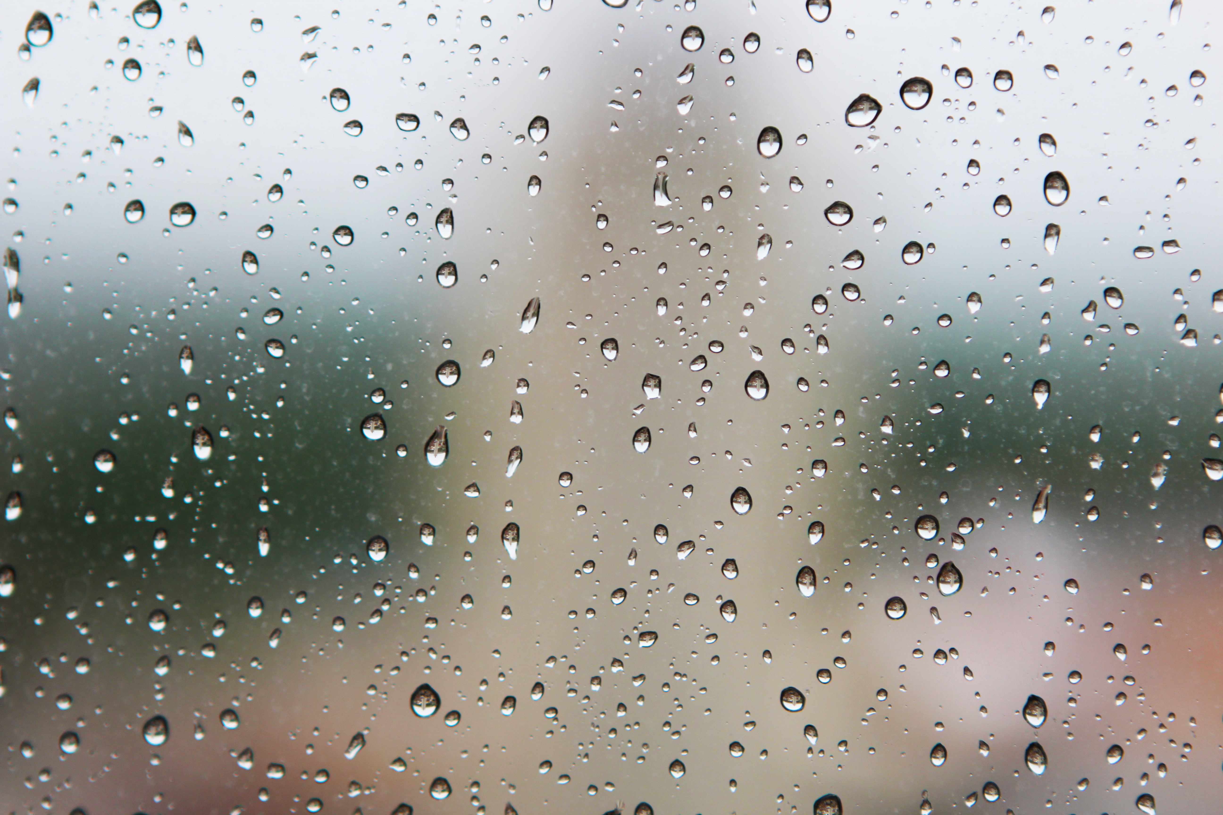 nature, raining, raindrop, wet, view, close-up, glass - material, droplets, drops, textured, indoors, purity, window, 5K, drop, focus on foreground, glass, HD Wallpaper