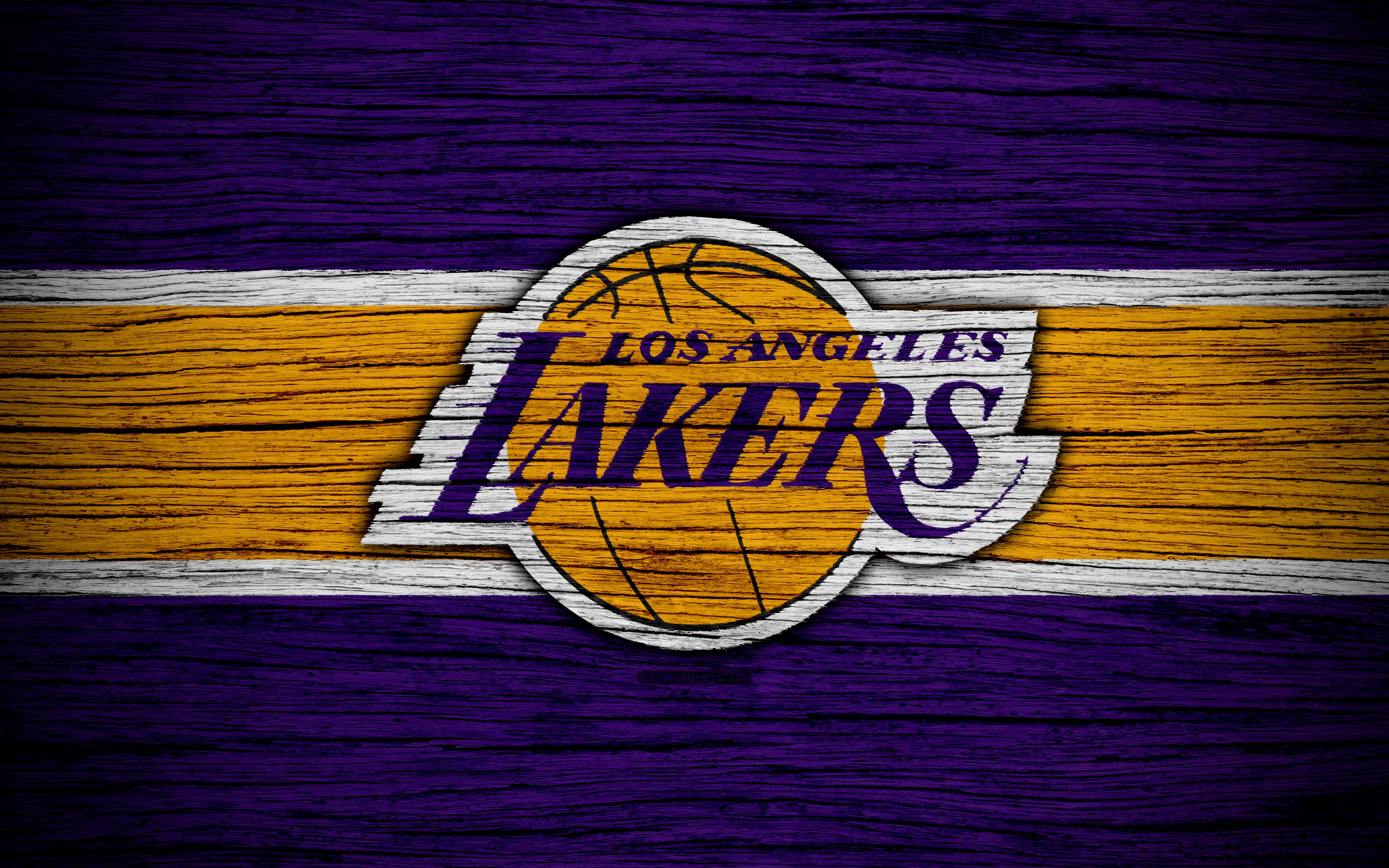 NBA, Logo, 4K, Basketball, Los Angeles Lakers, HD Wallpaper