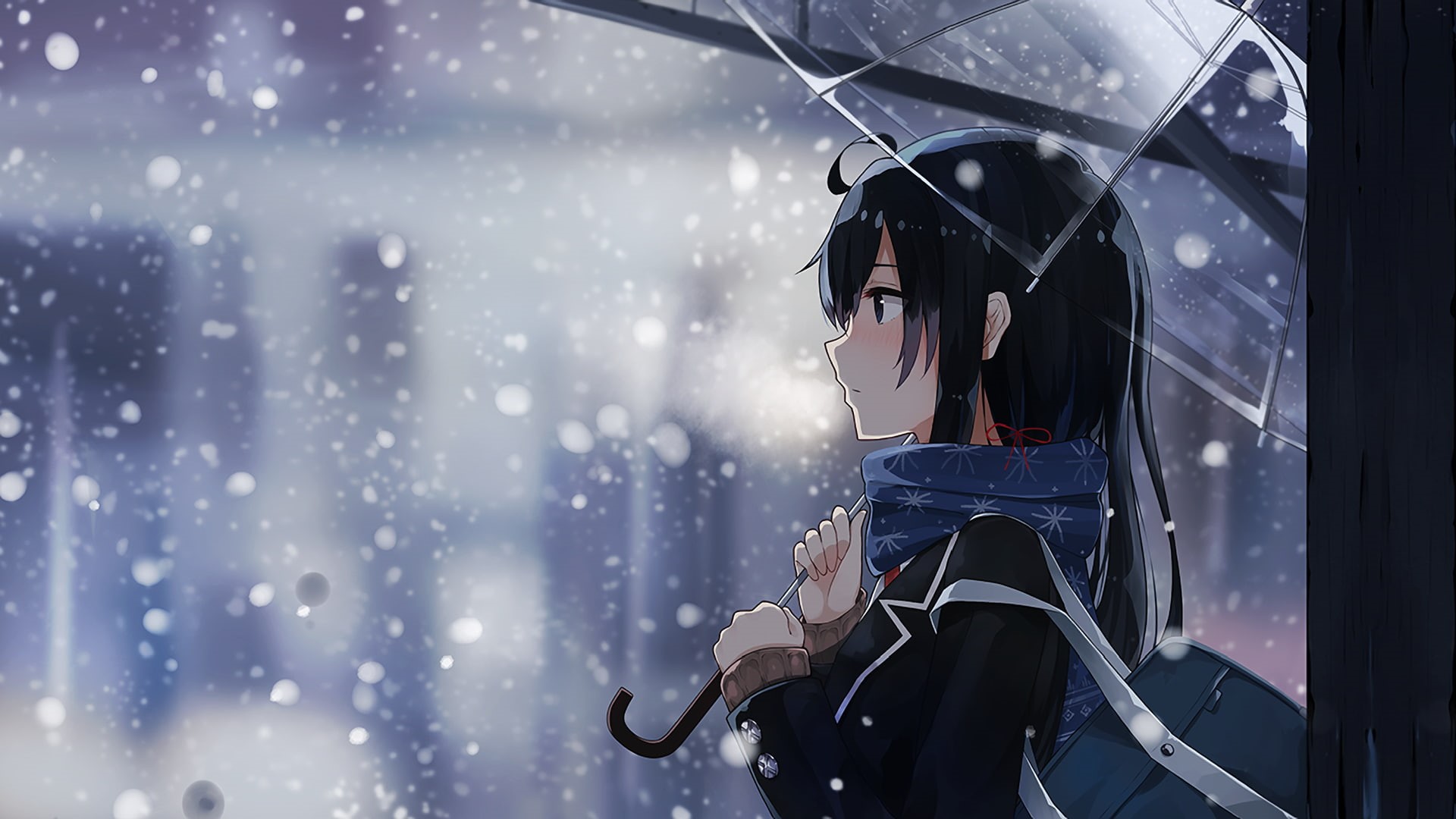 Yahari Ore No Seishun Love Comedy Wa Machigatteiru, Yukinoshita Yukino, Anime Girls, anime, 1080P, umbrella, HD Wallpaper