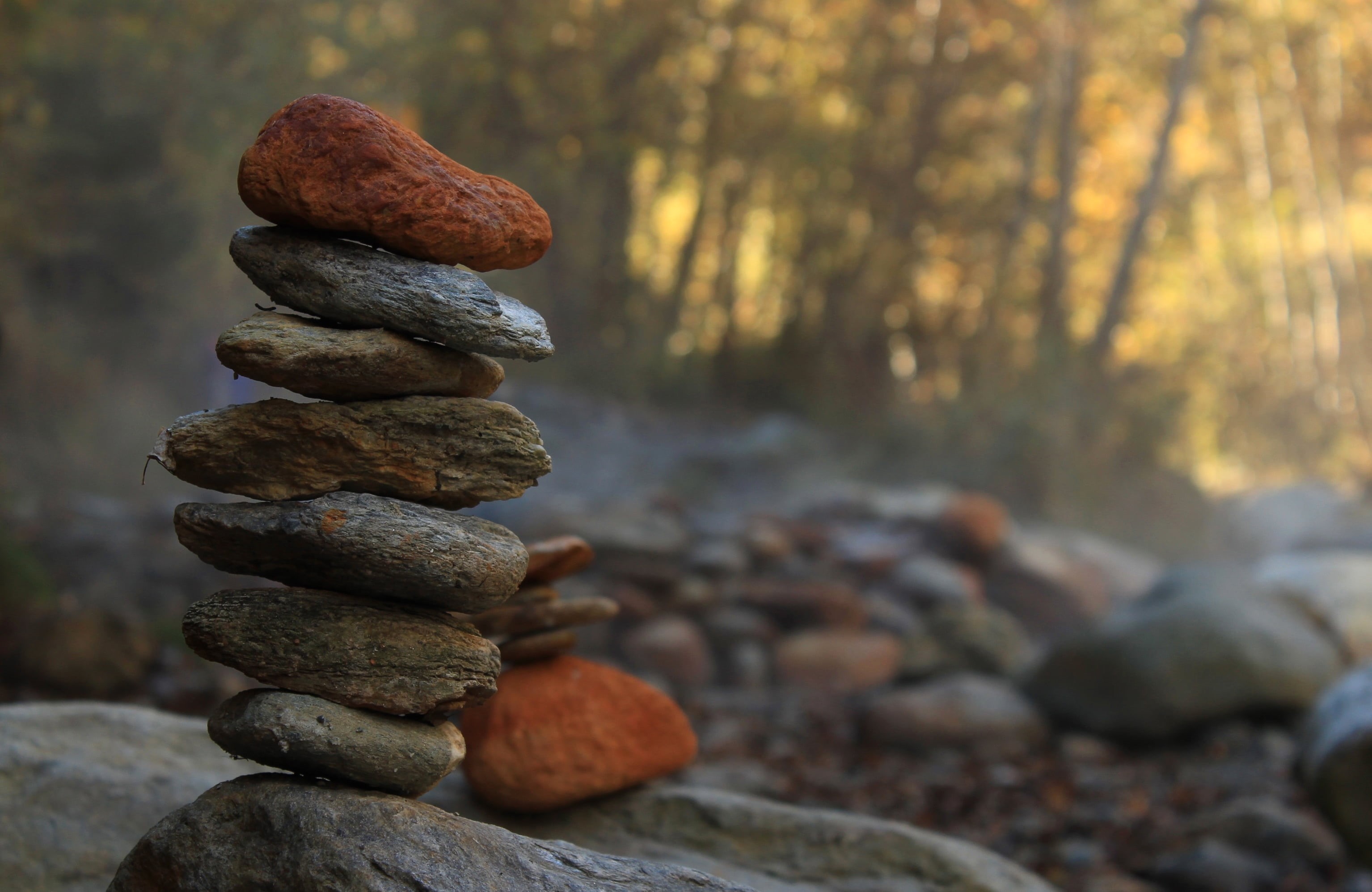 harmony, stone - Object, forêts, balance, stack, nature, montagnes, photography, cairn, rock, cairns, balancing, suisse, valais, rock - Object, brume, rock balancing, HD Wallpaper