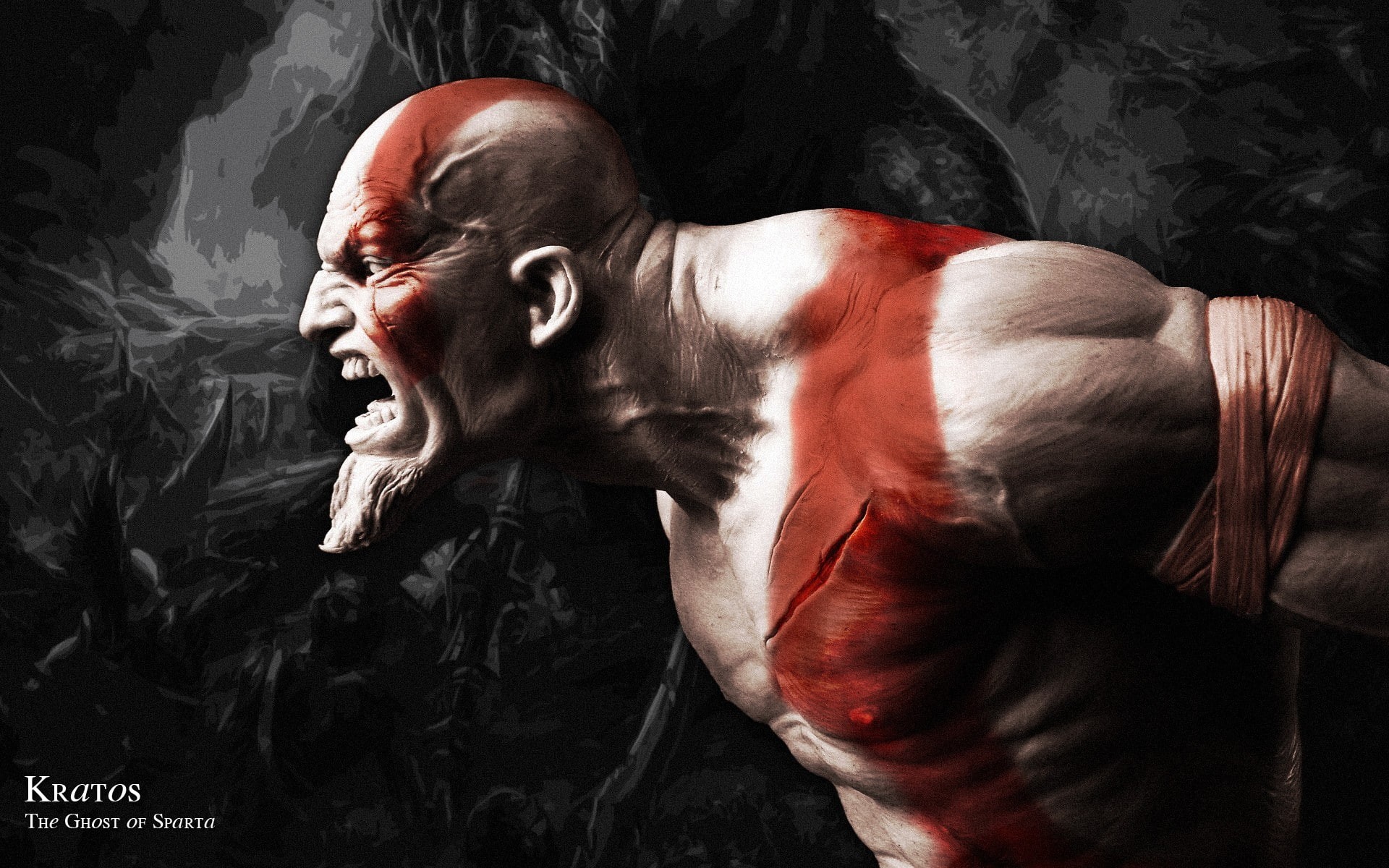 video games, kratos, god, poster, hd, 1080P, war, HD Wallpaper