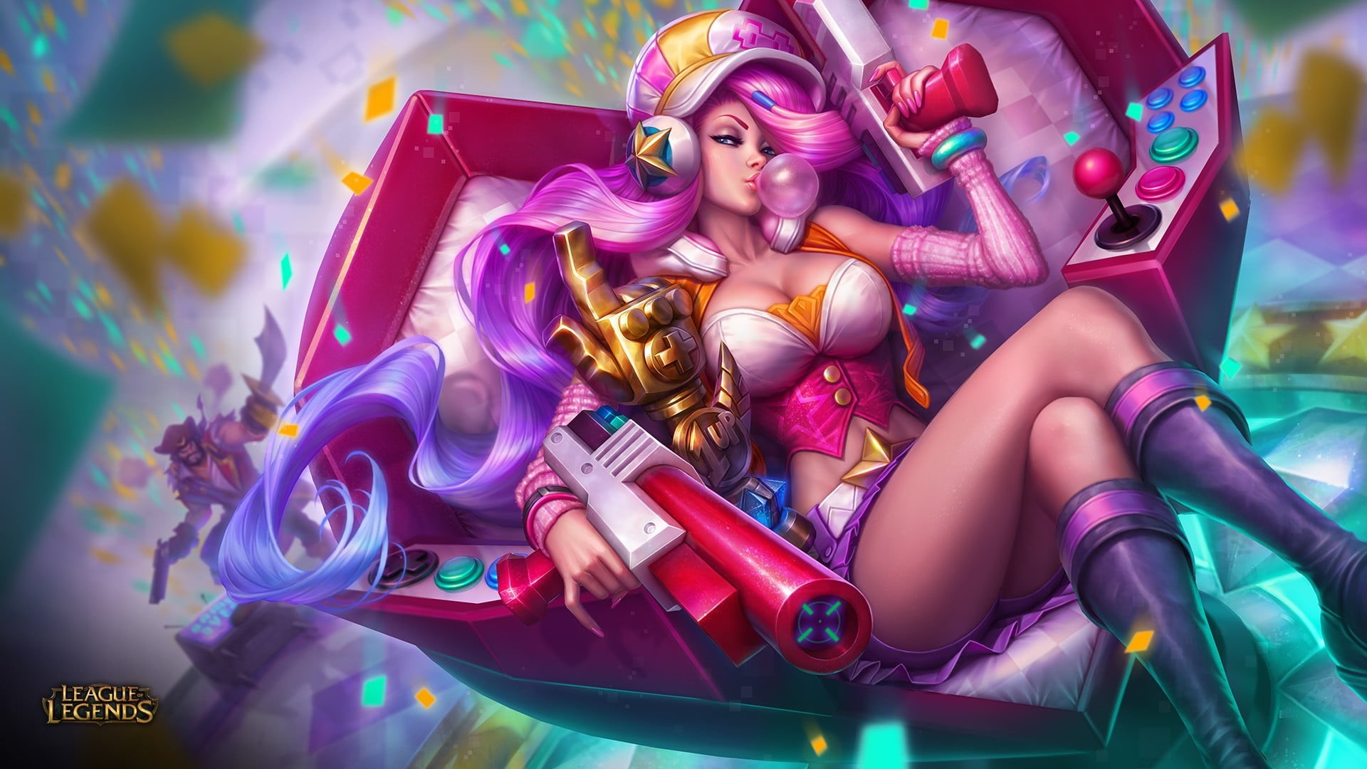 no people, arcade , League of Legends, figurine, arts culture and entertainment, art and craft, beauty, sculpture, toy, Miss Fortune (League of Legends), HD Wallpaper