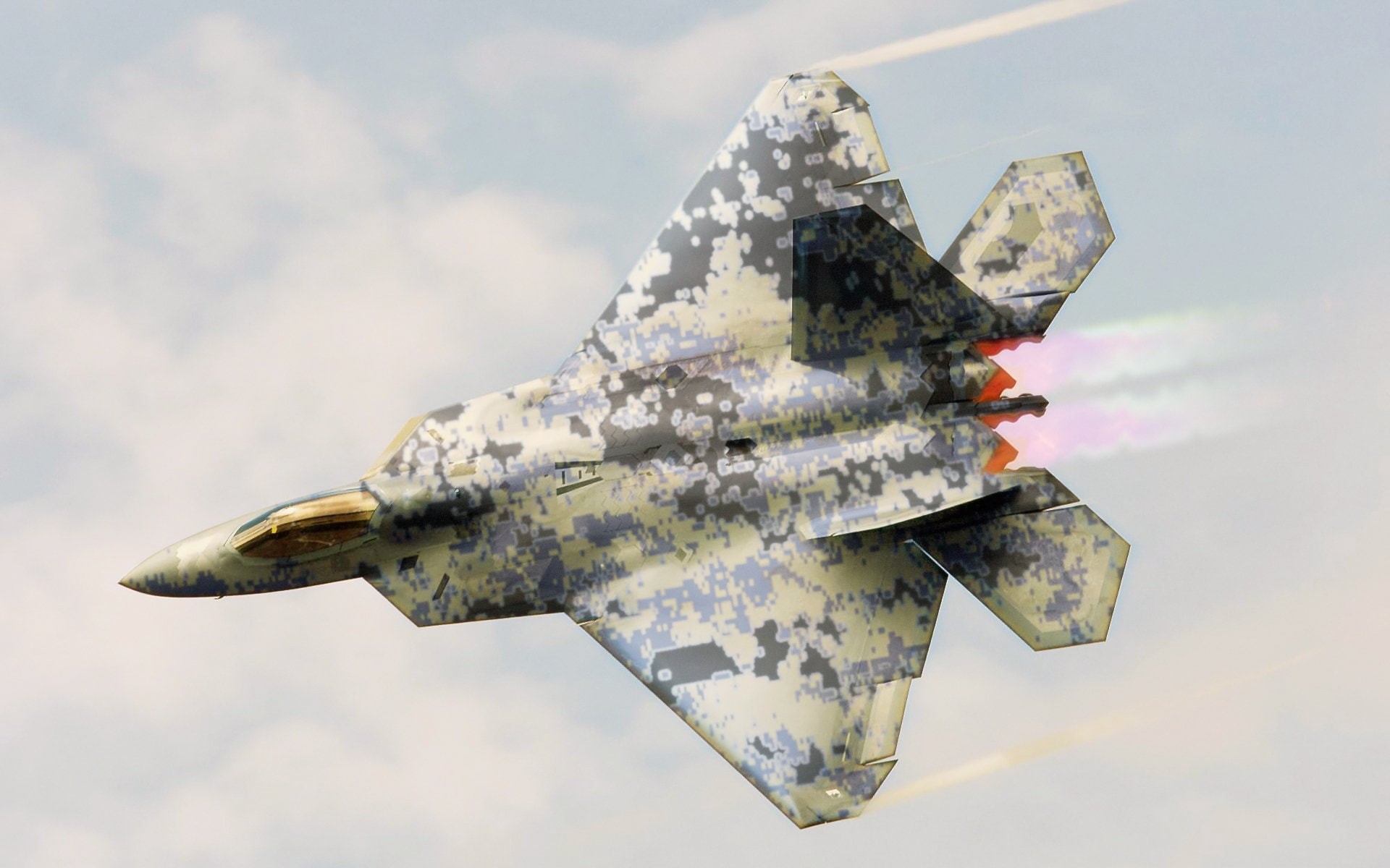 Jet Fighters, 1080P, Lockheed Martin F-22 Raptor, HD Wallpaper