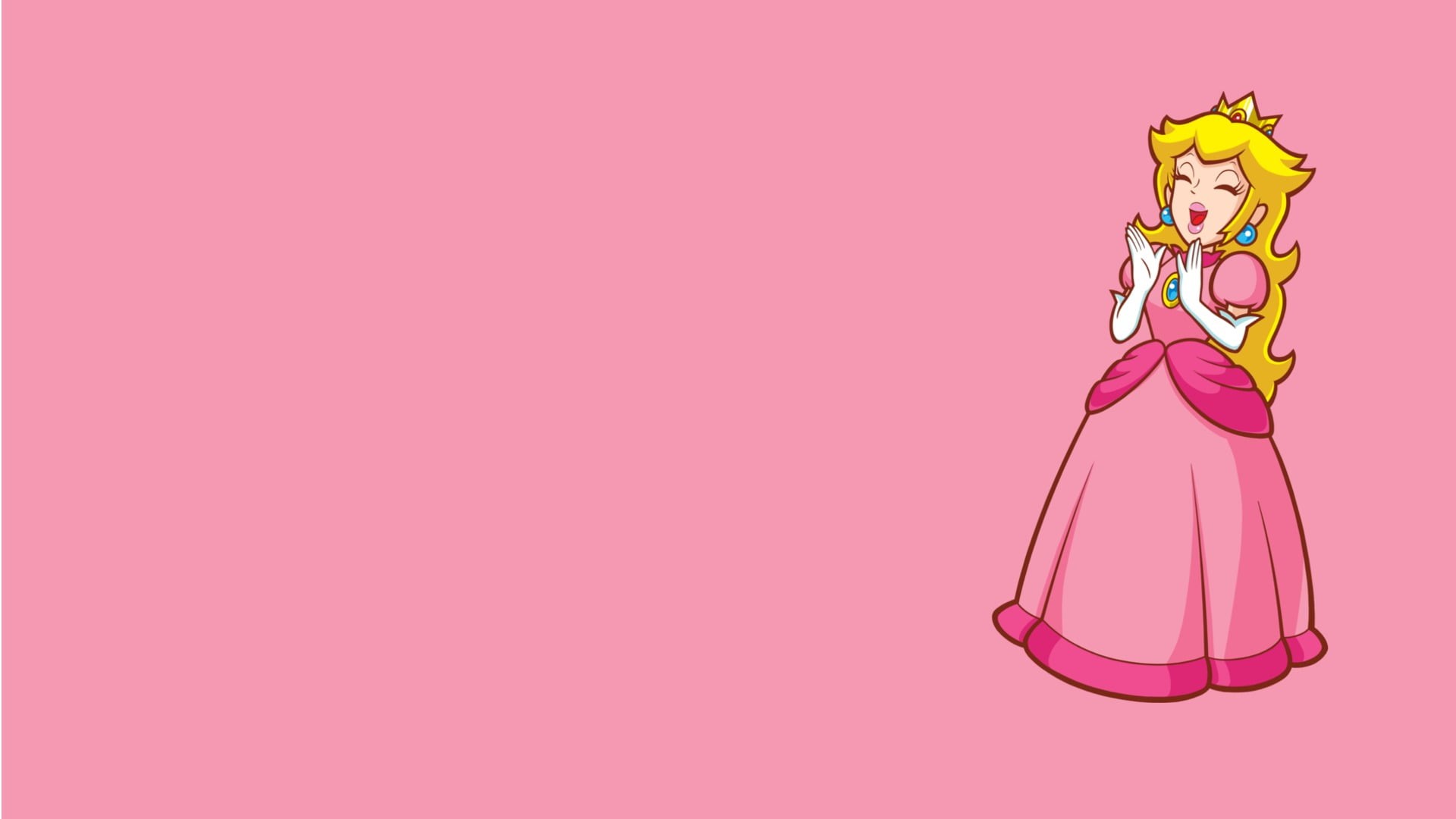indoors, clothing, one person, beautiful people, video games, purple, studio shot, young adult, colored background, dress, beautiful woman, Super Mario, HD Wallpaper