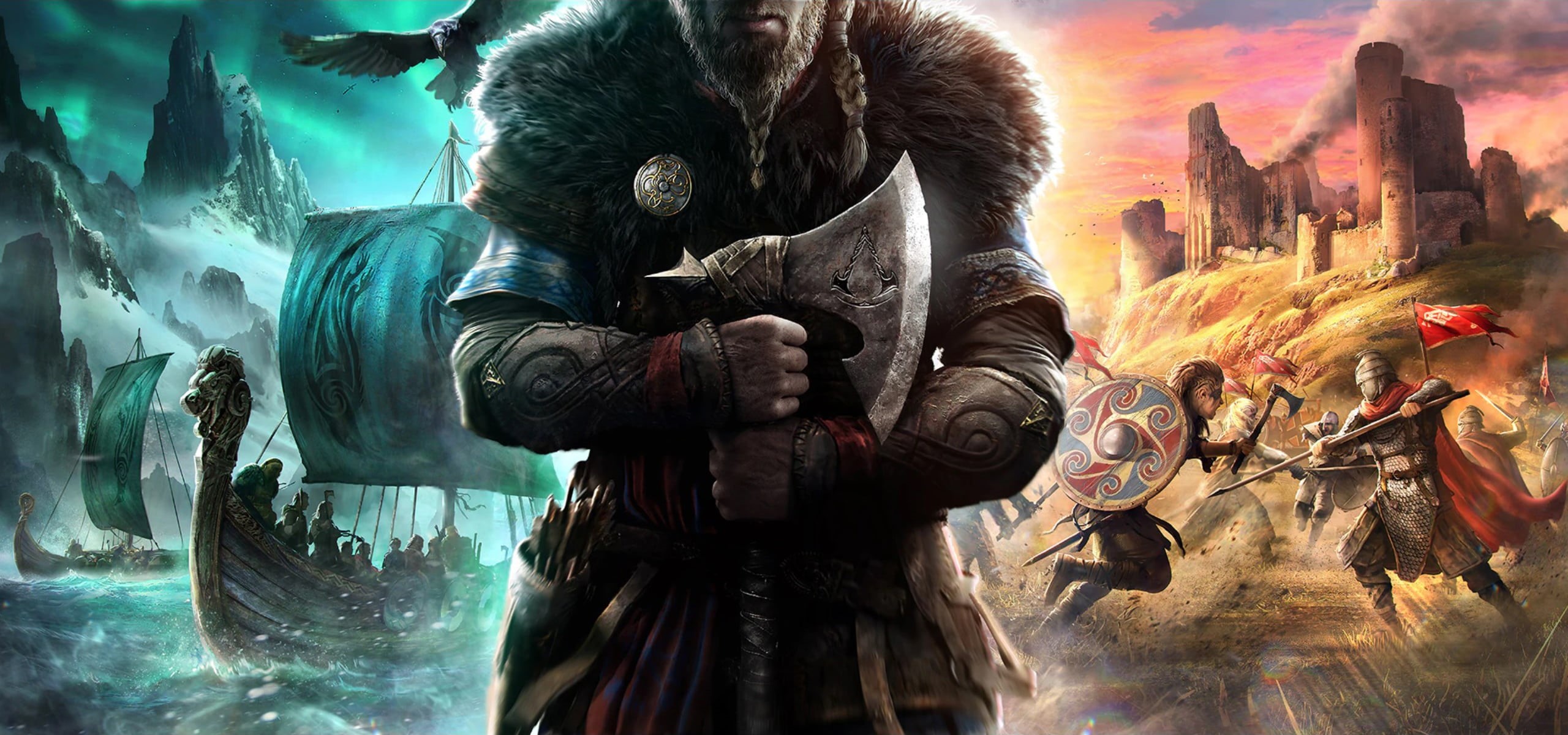 valhalla, Scandinavia, 2K, Vikings, norse, Norse mythology, Assassins Creed, video games, HD Wallpaper