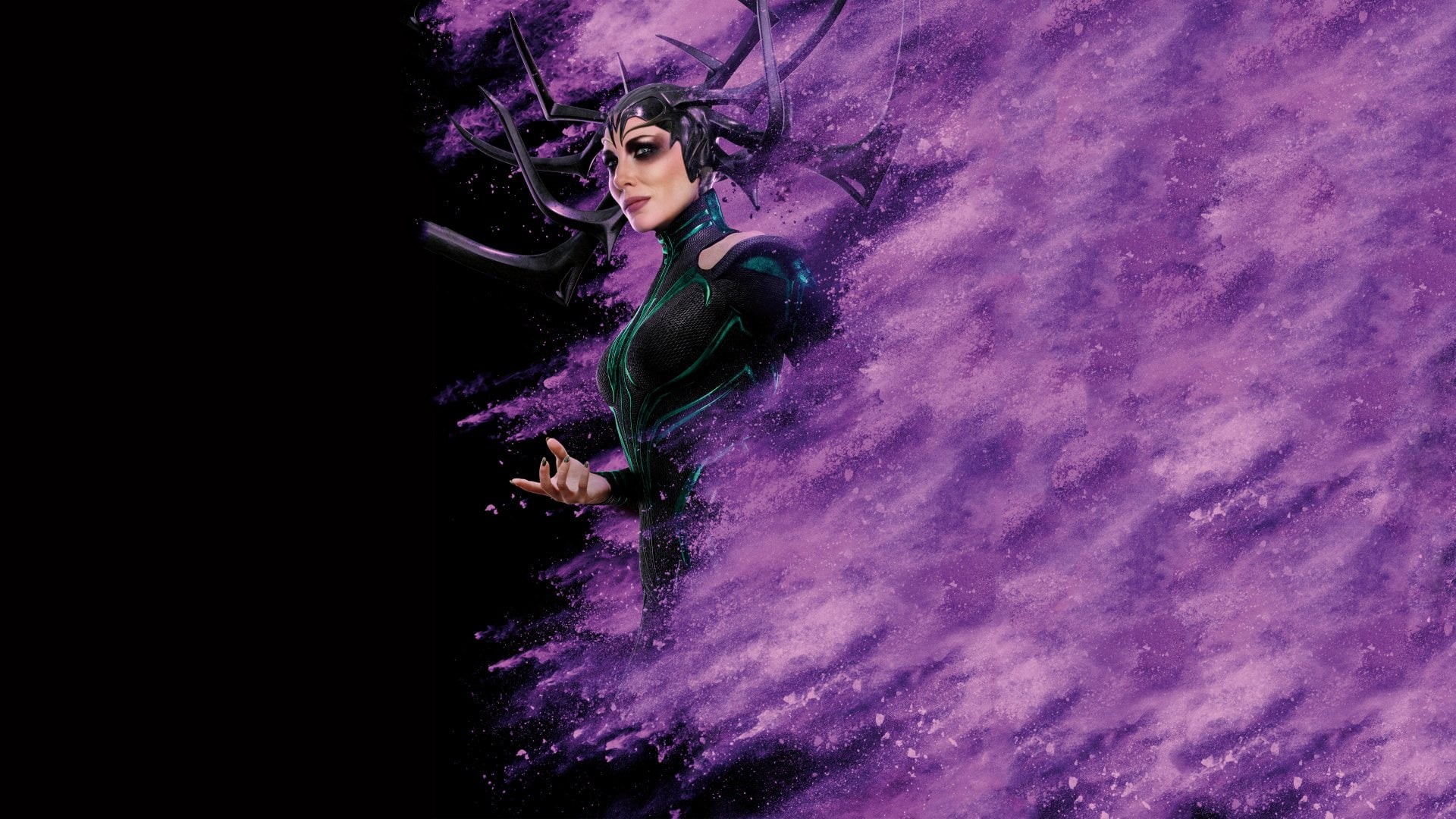 Hela (Marvel Comics), portrait, young adult, hair, 1080P, contemplation, beauty, illustration, marvel, hela, women, Movie, Thor: Ragnarok, young women, HD Wallpaper