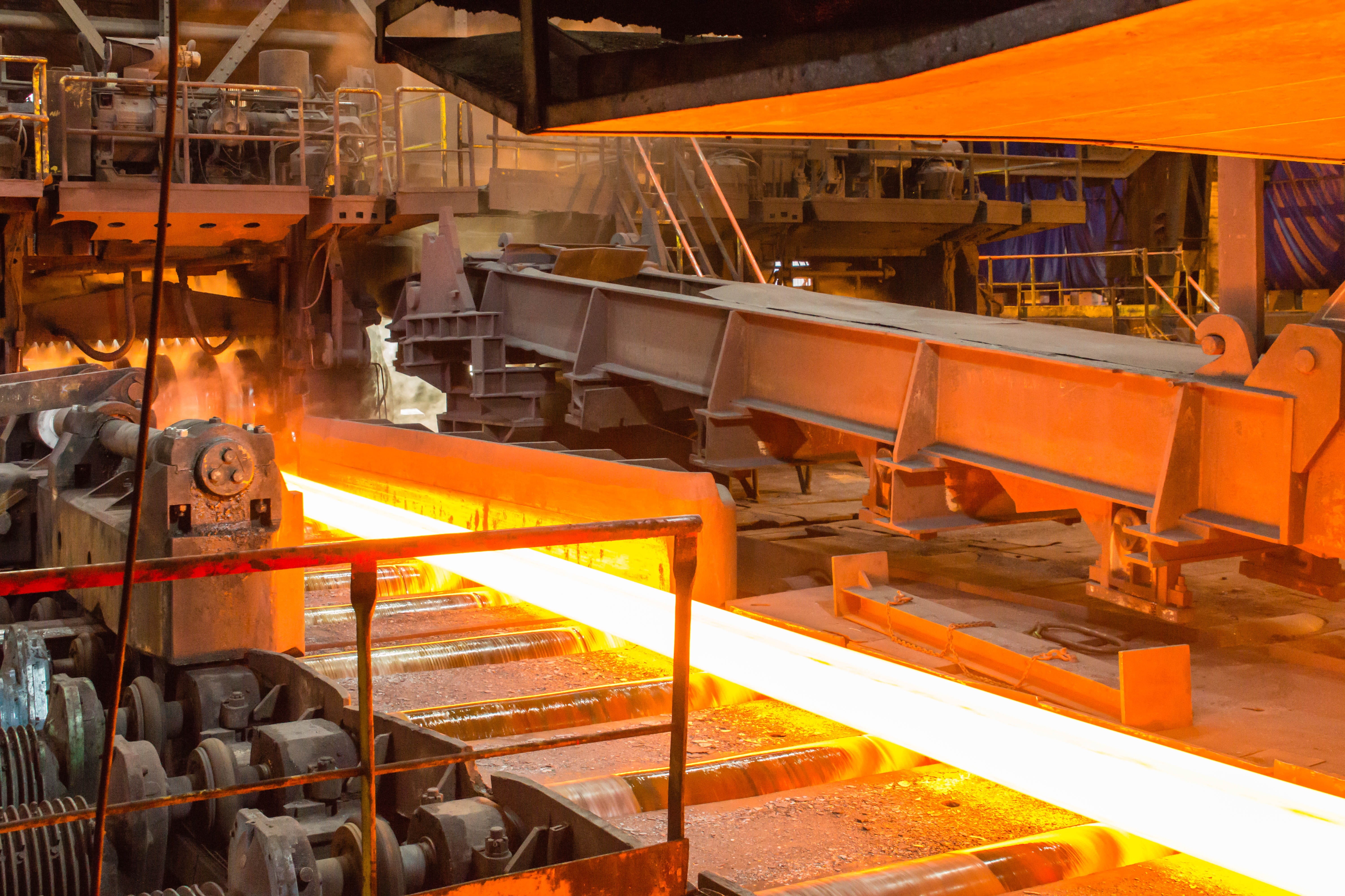 Bloom, fire, Product, orange color, industry, business, Rolling Mill, fire - natural phenomenon, production line, Hot, burning, manufacturing equipment, HD Wallpaper
