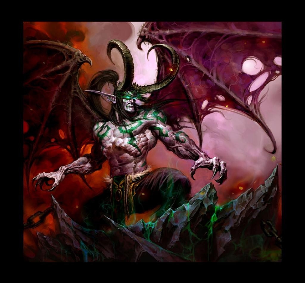Illidan Stormrage, water, nature, transfer print, digital composite, human representation, disguise, close-up, auto post production filter, 480P, representation, HD Wallpaper