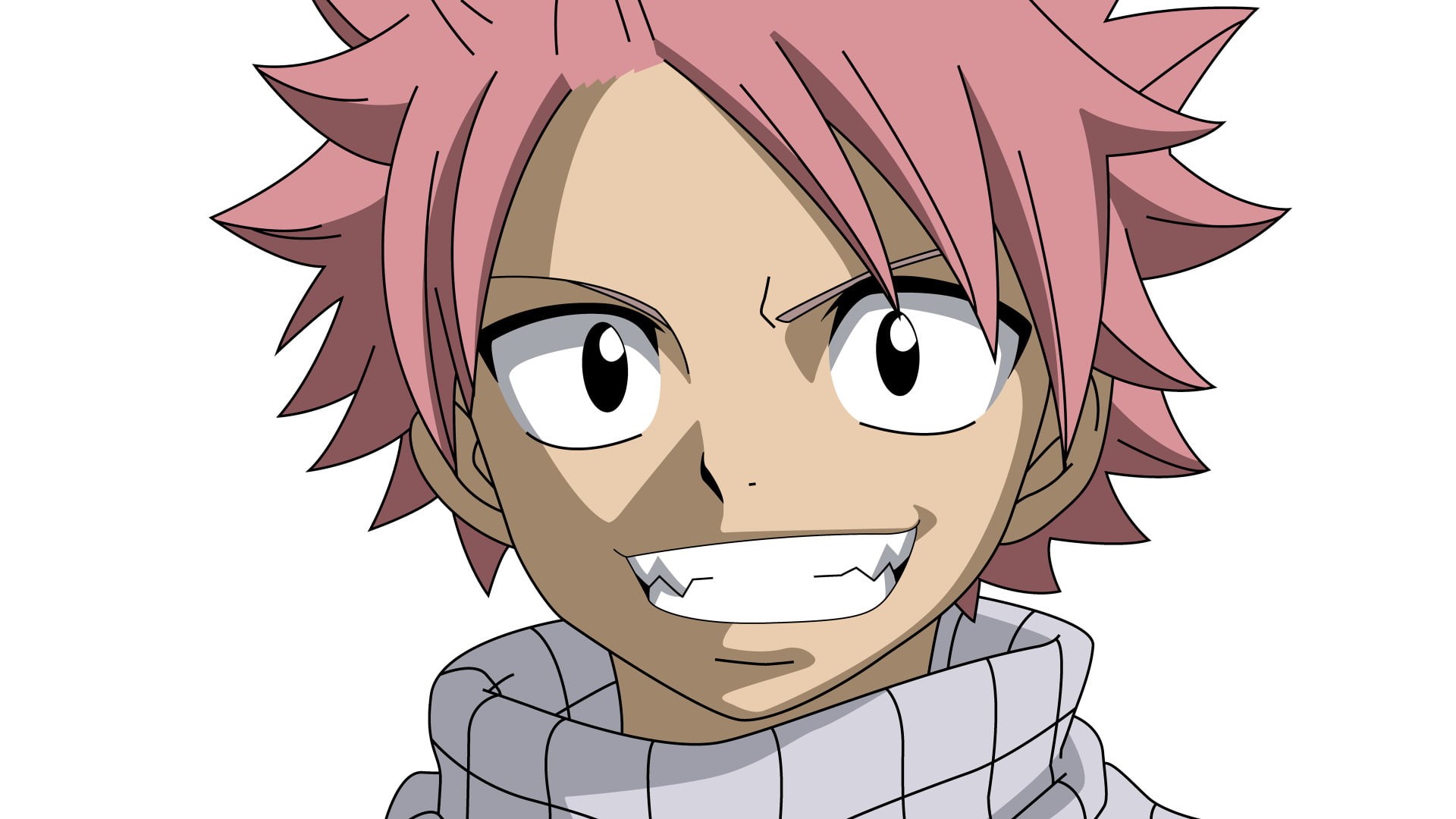 studio shot, representation, Fairy Tail, Anime, disguise, dragneel, body part, headshot, natsu, white background, glasses, portrait, front view, indoors, HD Wallpaper