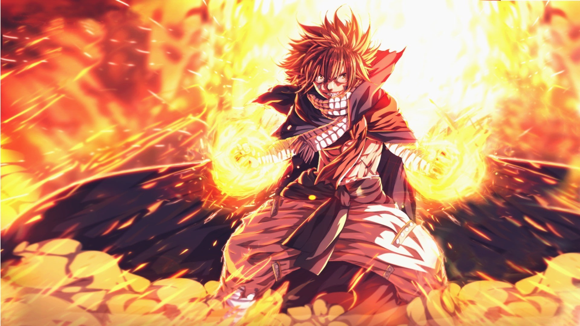 1080P, Dragneel Natsu, Fairy Tail, anime, HD Wallpaper