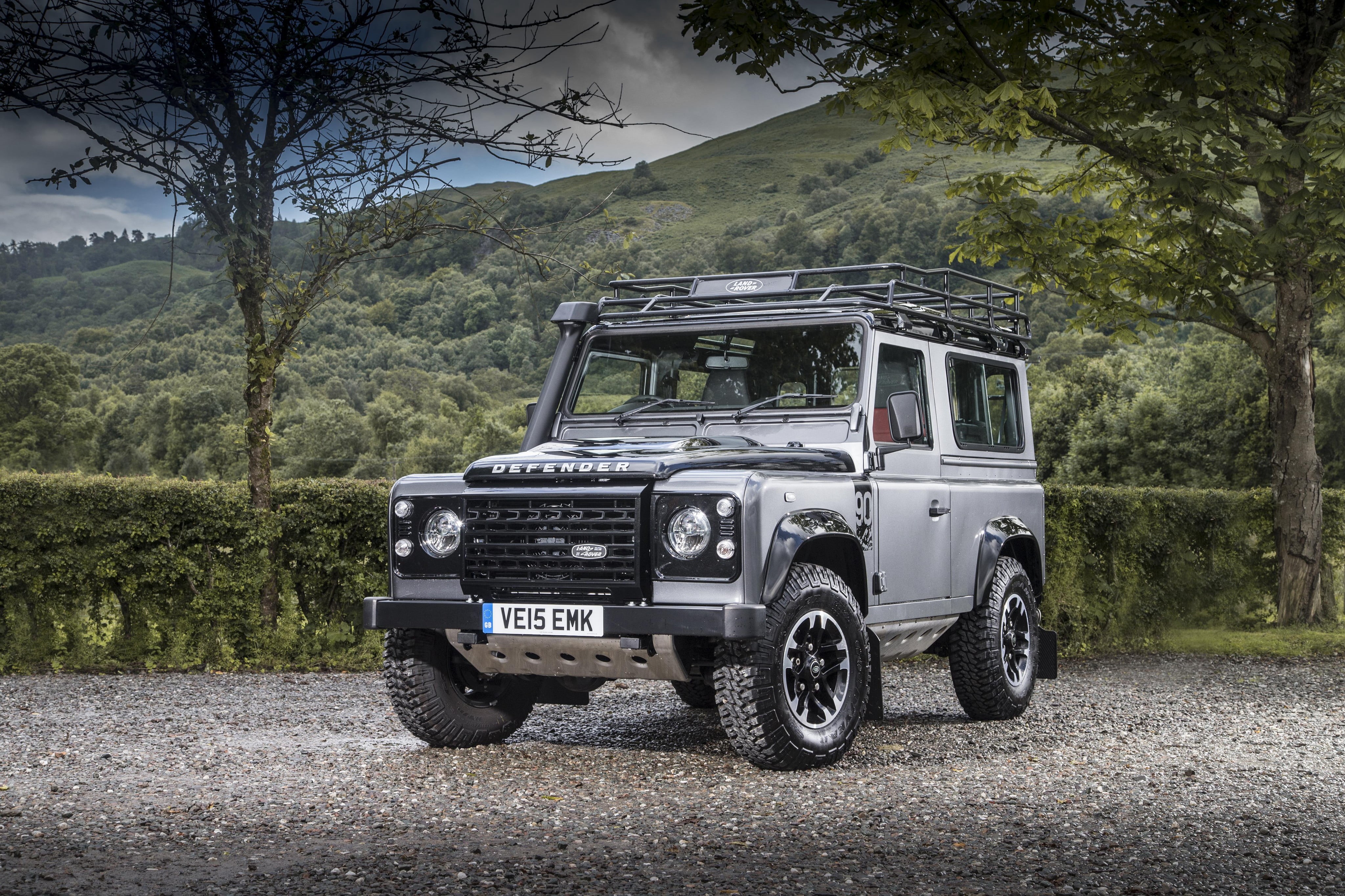 travel, Defender 90, nature, plant, transportation, 4x4, car, stationary, mountain, no people, off-road vehicle, motor vehicle, land vehicle, vehicle, 4K, HD Wallpaper