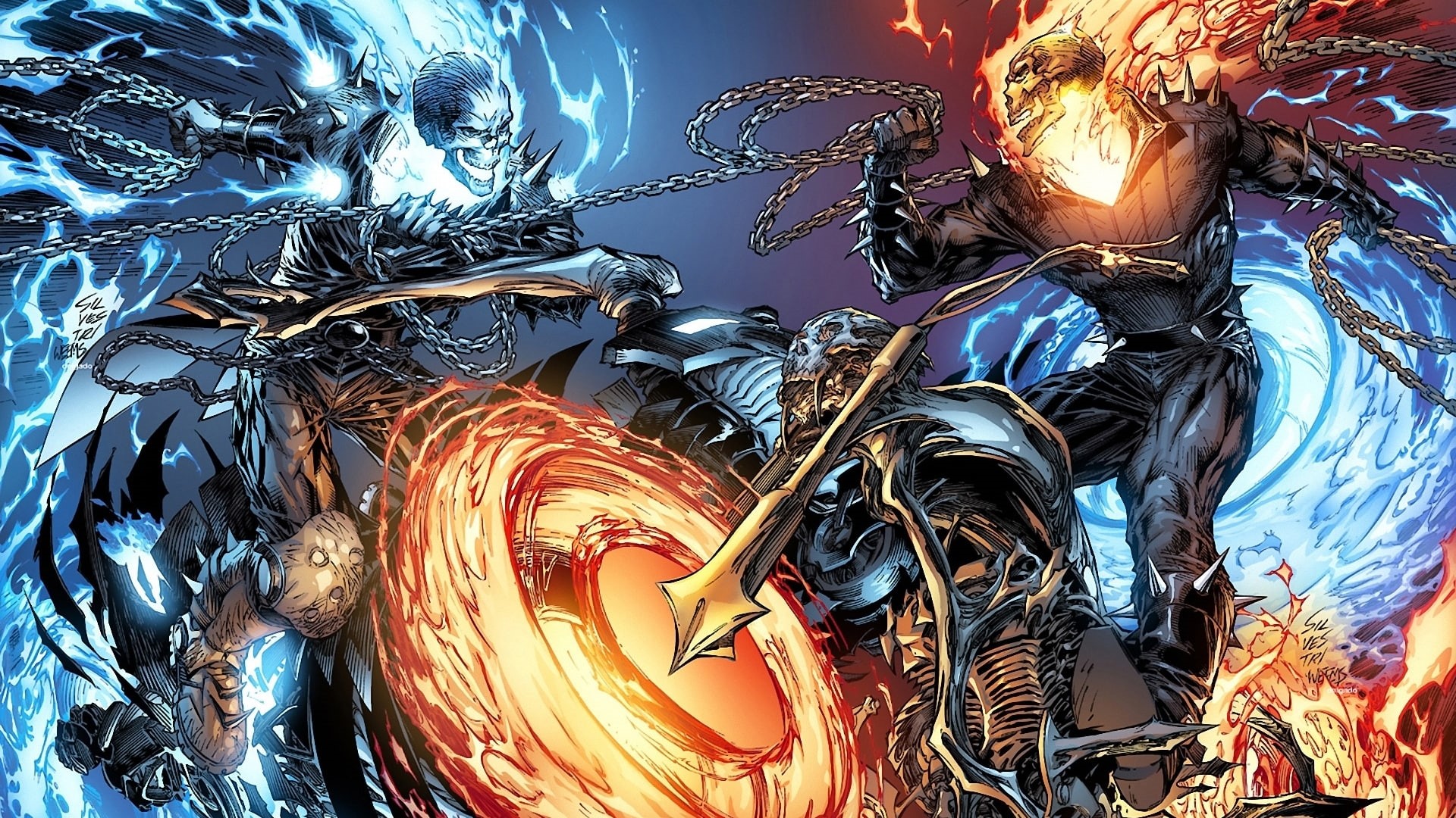 1080P, ghost, comics, hd, rider, HD Wallpaper
